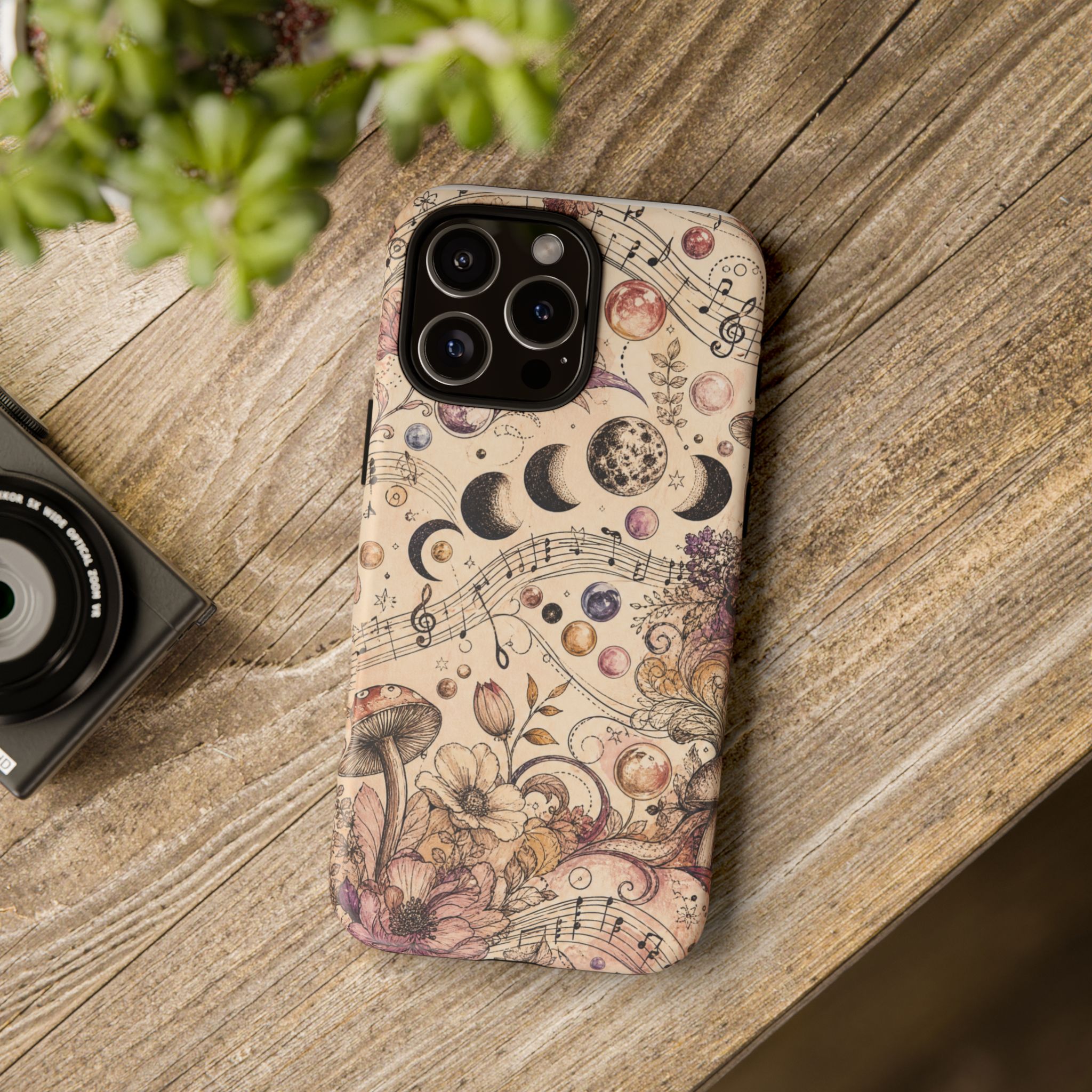 Moonlit Melody Boho Mushroom Phone Case - Image 56