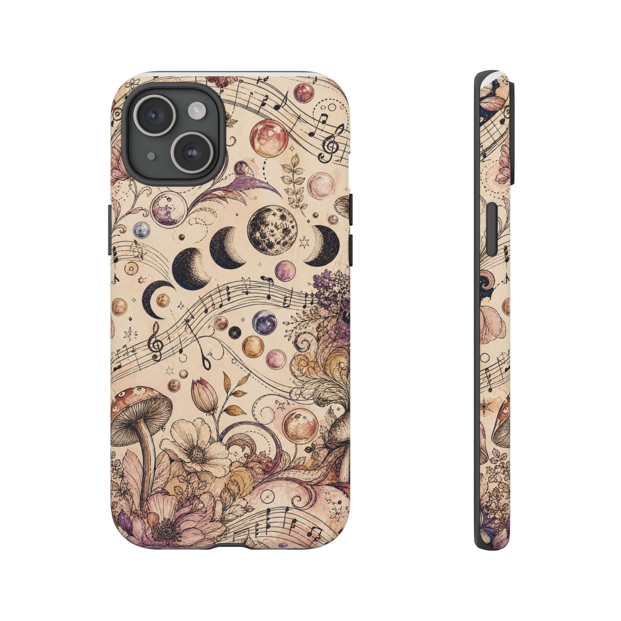 Moonlit Melody Boho Mushroom Phone Case - Image 10