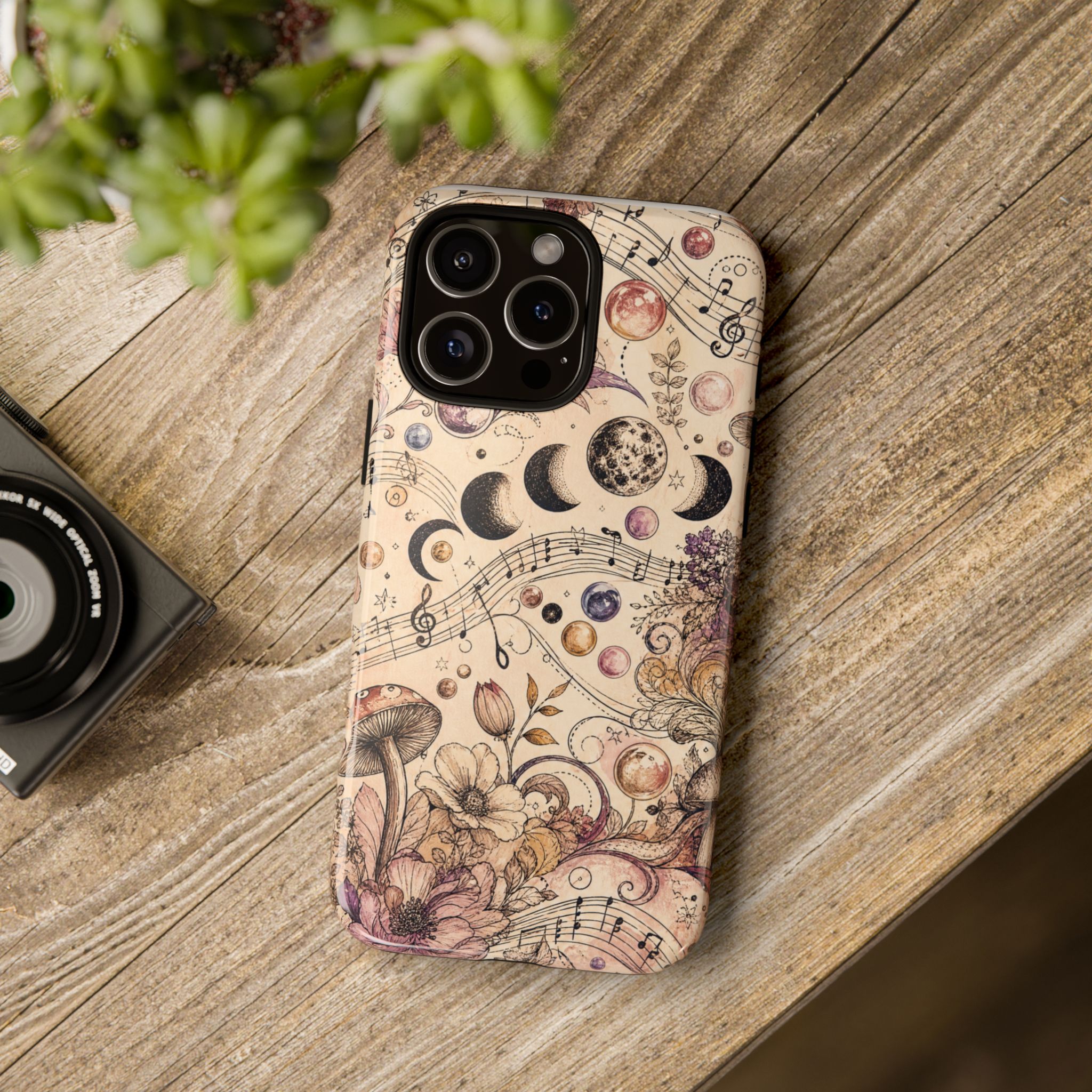 Moonlit Melody Boho Mushroom Phone Case - Image 52