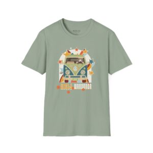 Retro VW Camper Van T-Shirt – Vintage Hippie Roadtrip Graphic Tee