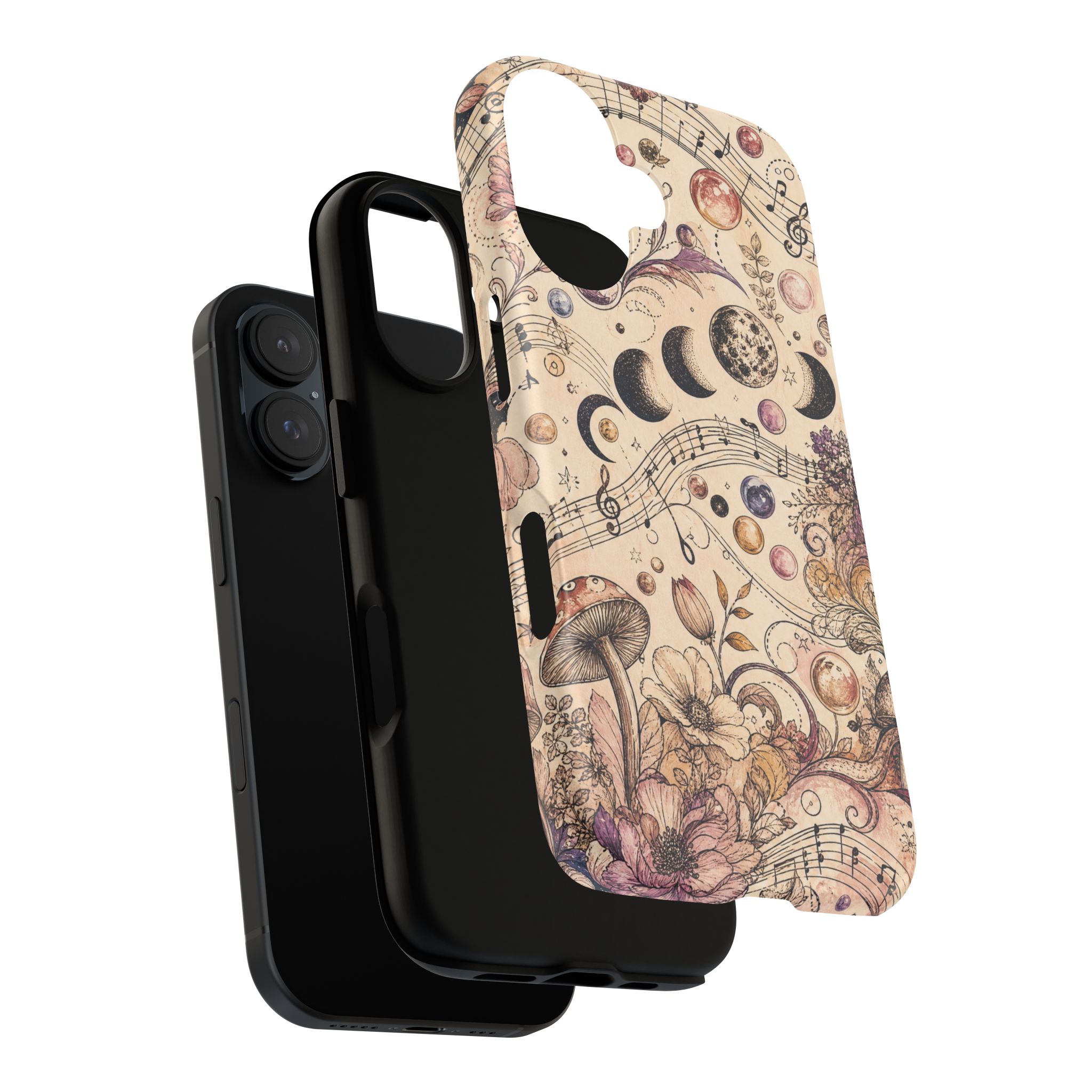 Moonlit Melody Boho Mushroom Phone Case - Image 31