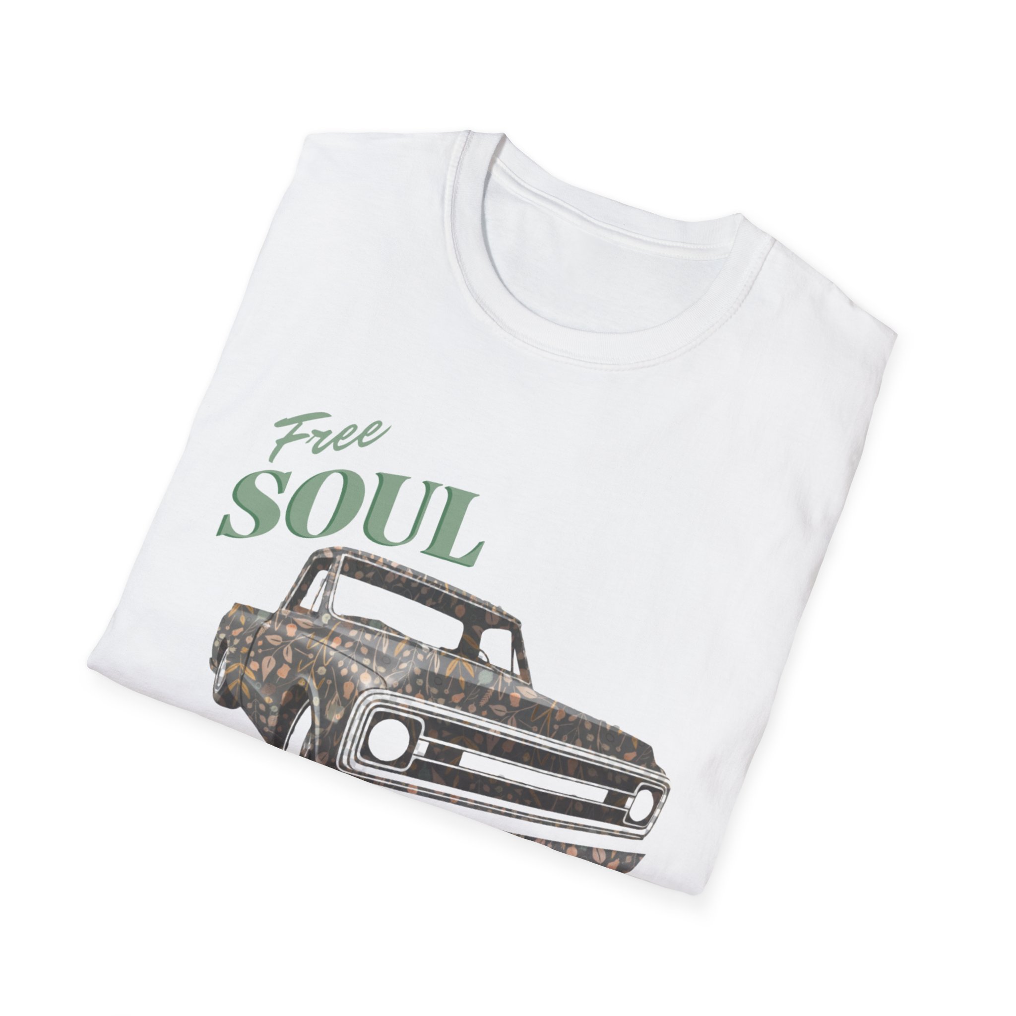 Women’s Vintage Floral Truck T-Shirt - Image 5