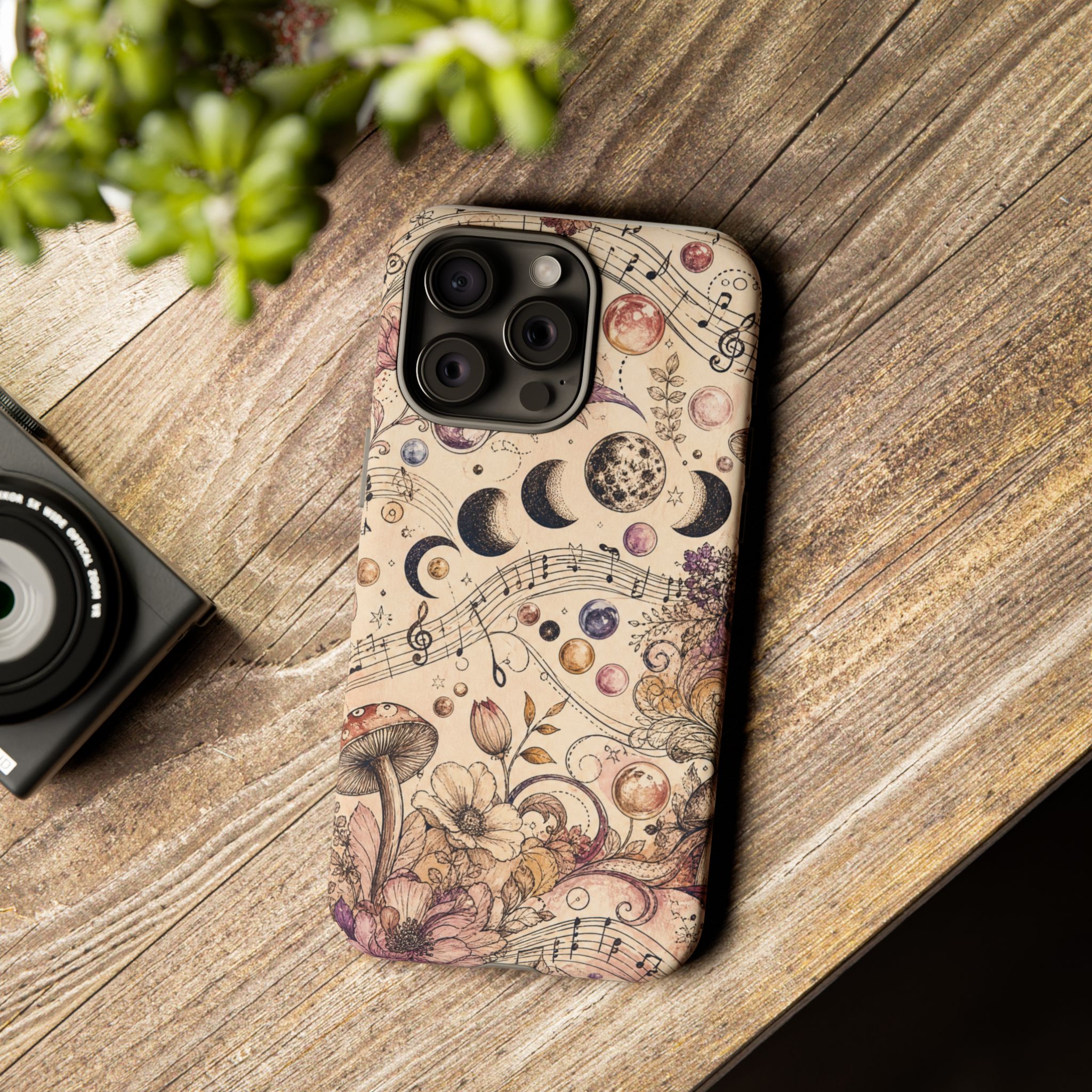 Moonlit Melody Boho Mushroom Phone Case - Image 24