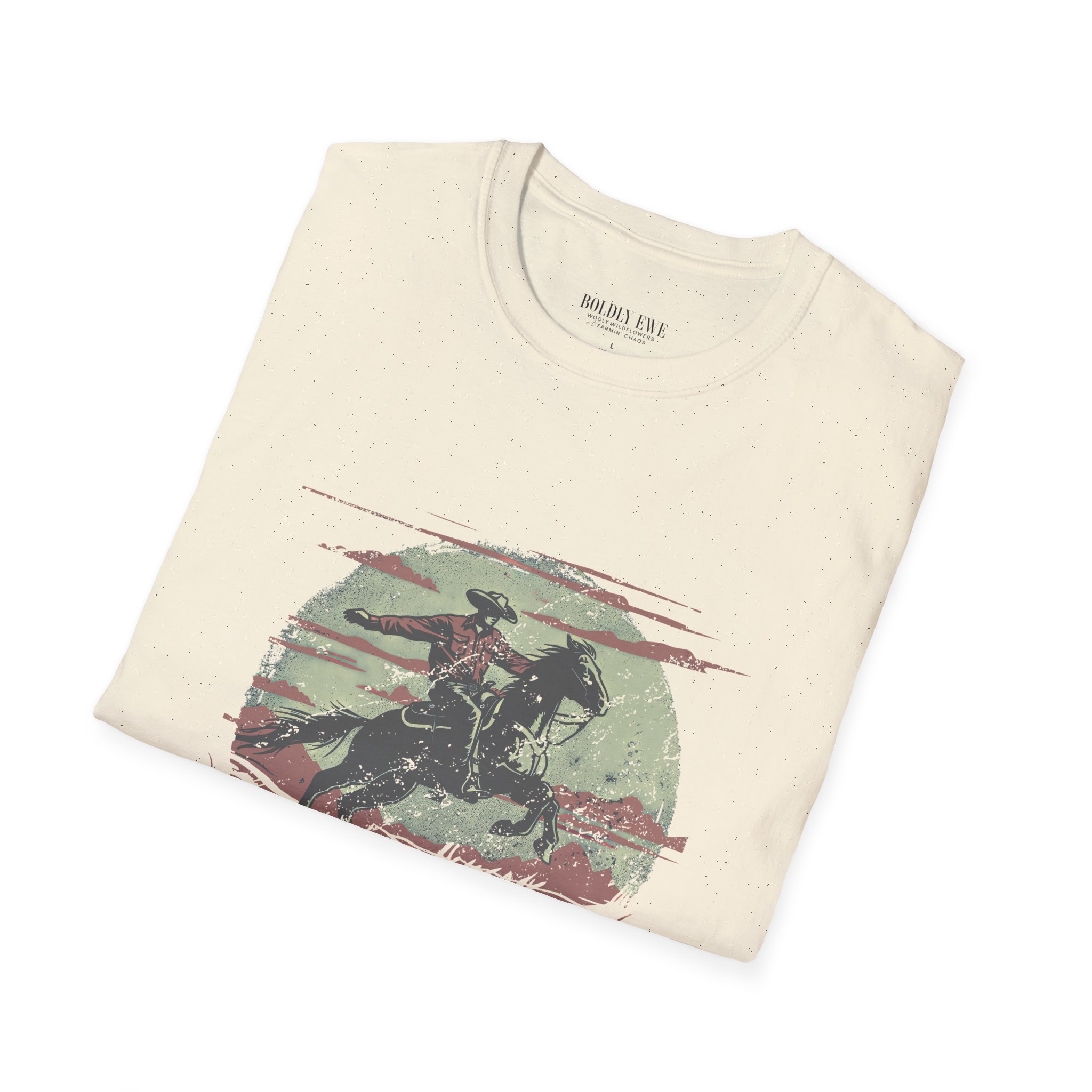 Wranglin Feral Children T-Shirt โ Funny Mom Western Horse Graphic Tee - Image 2