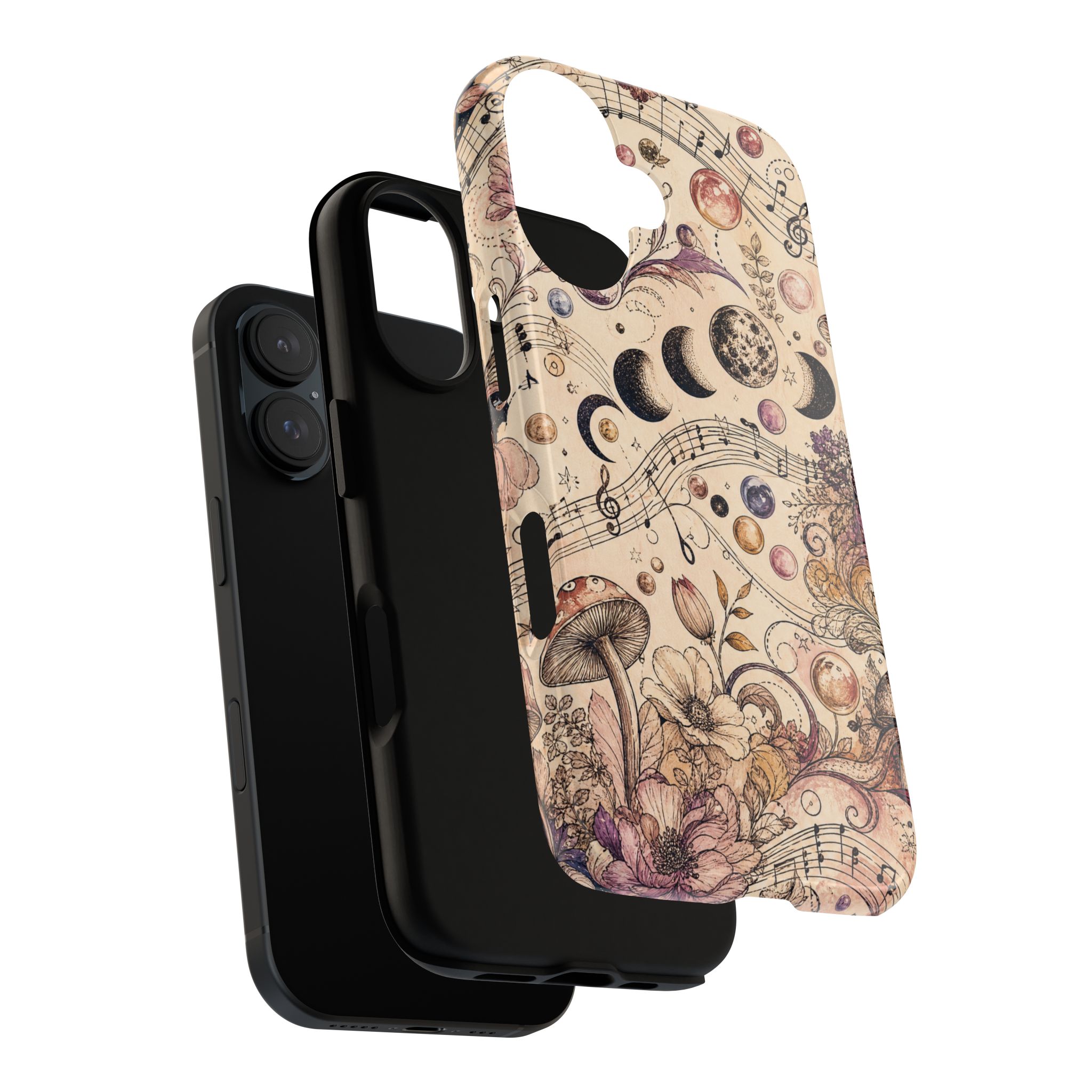 Moonlit Melody Boho Mushroom Phone Case - Image 27