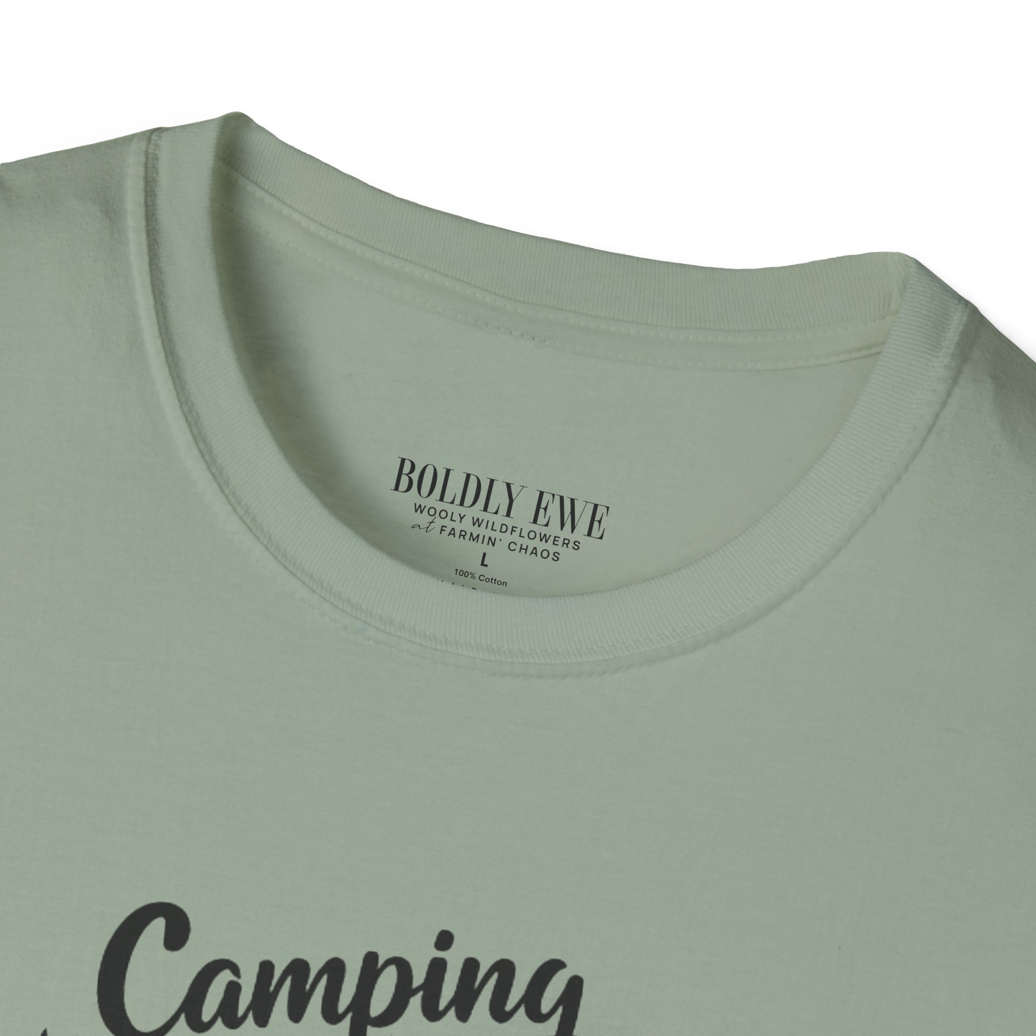 Camping & Chaos Camper T-Shirt — Retro RV, Campfire & Pine Trees Tee - Image 11
