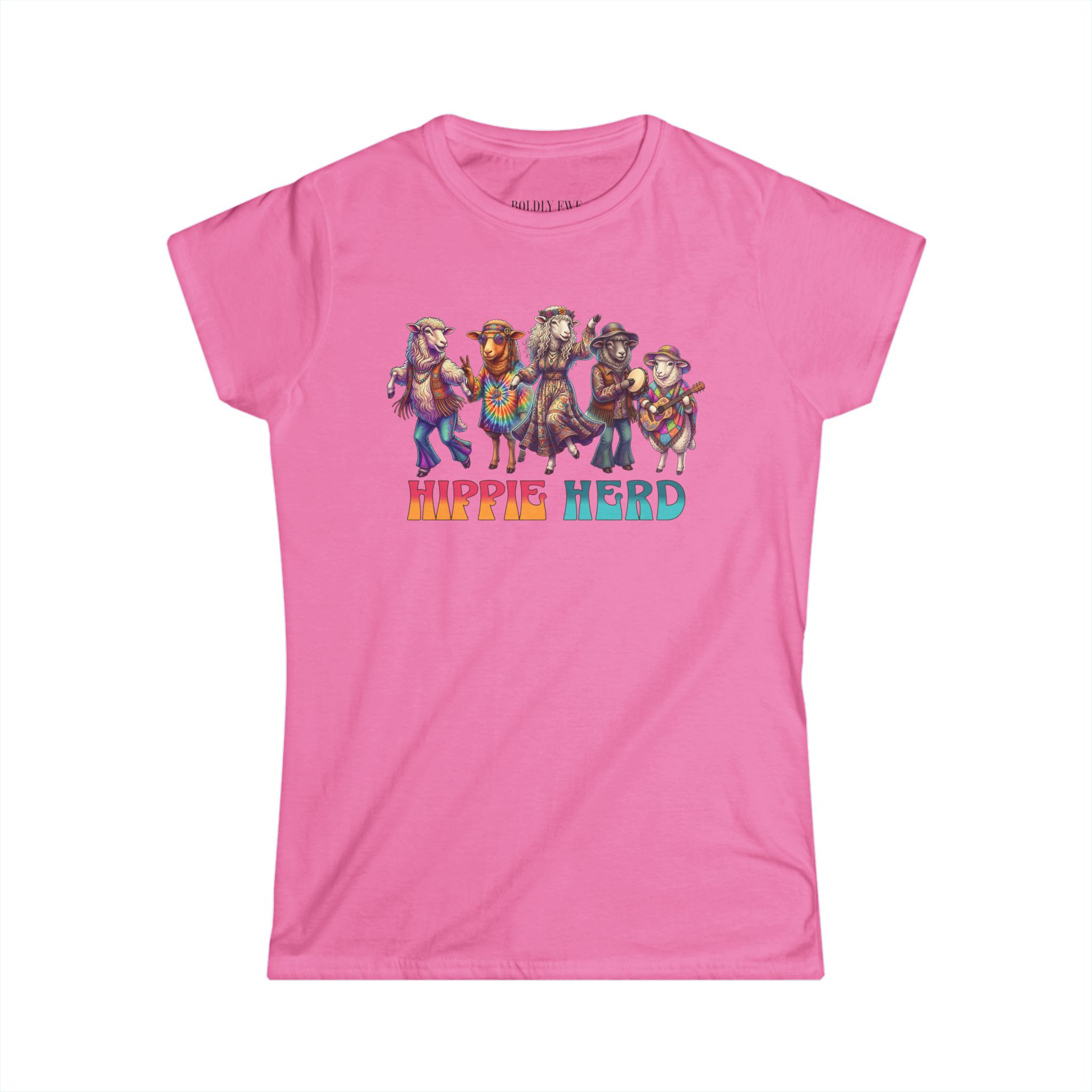 Hippie Herd Women's Tee – Vintage Boho Cowgirl Graphic Shirt - Image 9