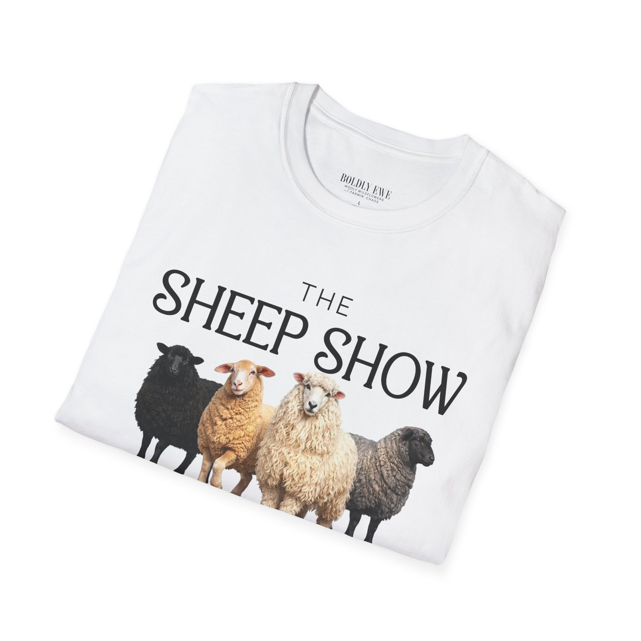 Sheep Show T-Shirt – Farm Graphic Tee Featuring Blossom, Jangle, Aggie & Maple - Image 5