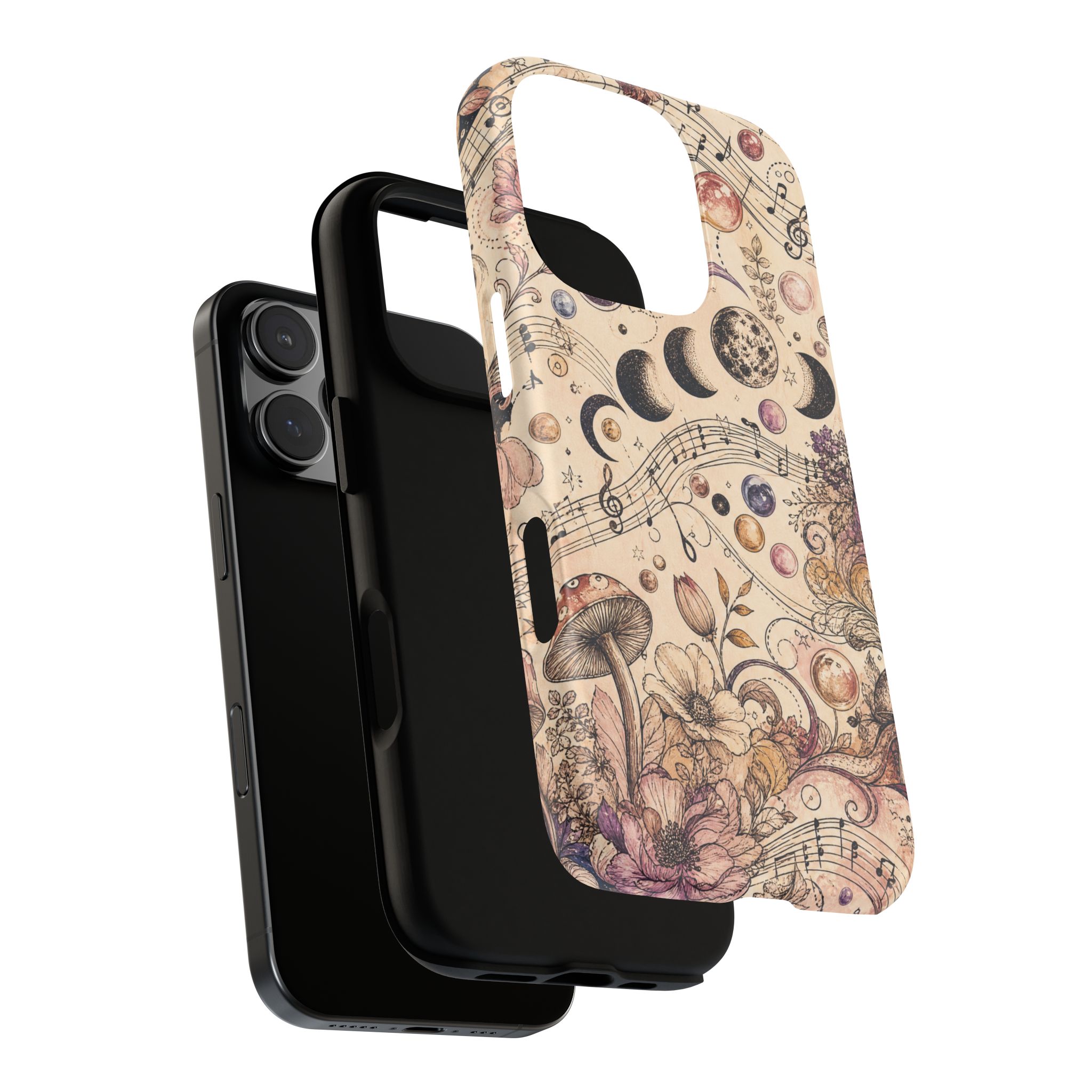 Moonlit Melody Boho Mushroom Phone Case - Image 47