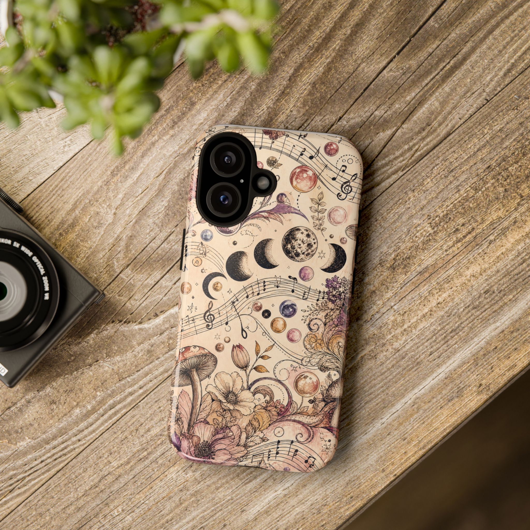Moonlit Melody Boho Mushroom Phone Case - Image 28