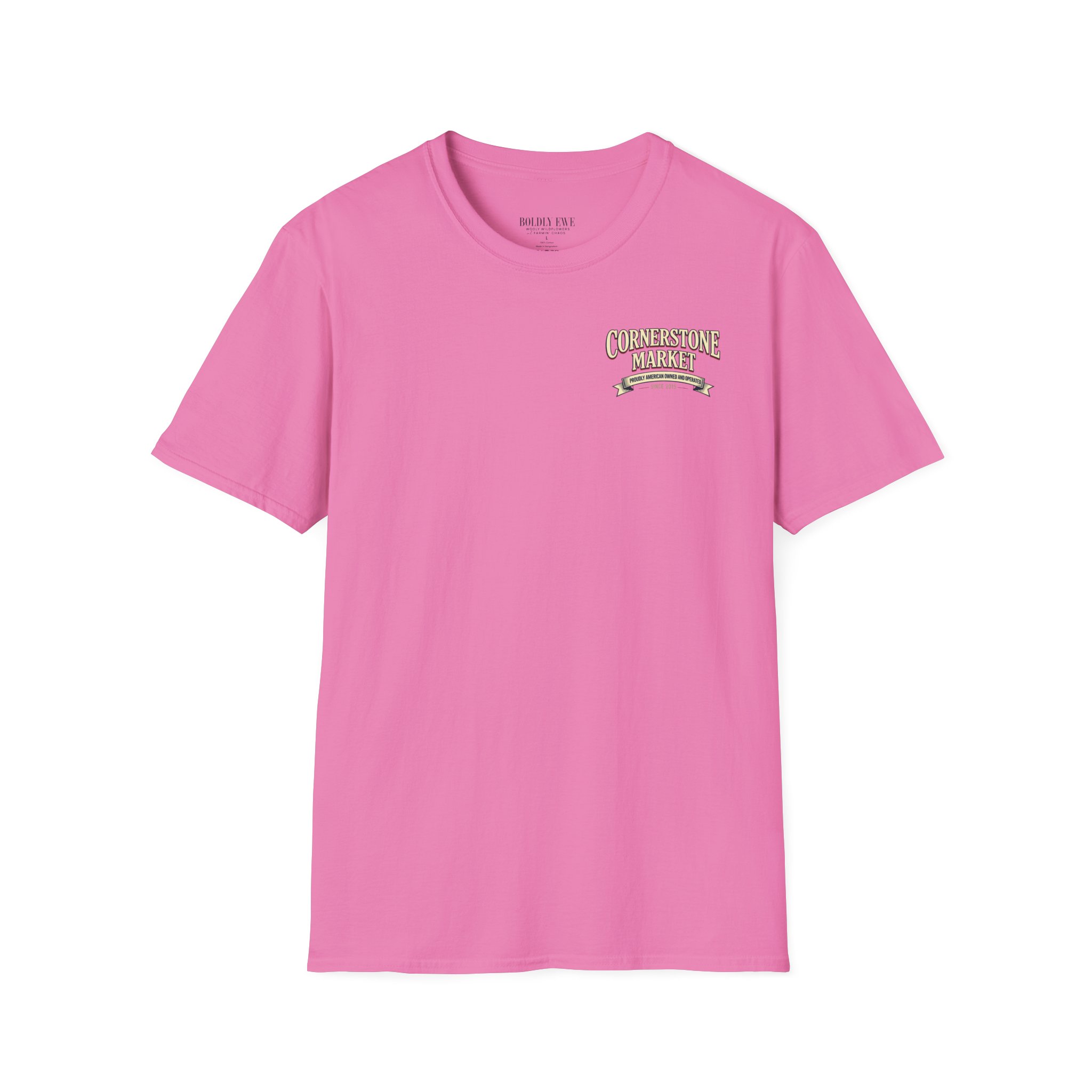 Cornerstone Market Custom T-Shirt – Quaint Country Store Graphic Tee (American Owned) - Image 9
