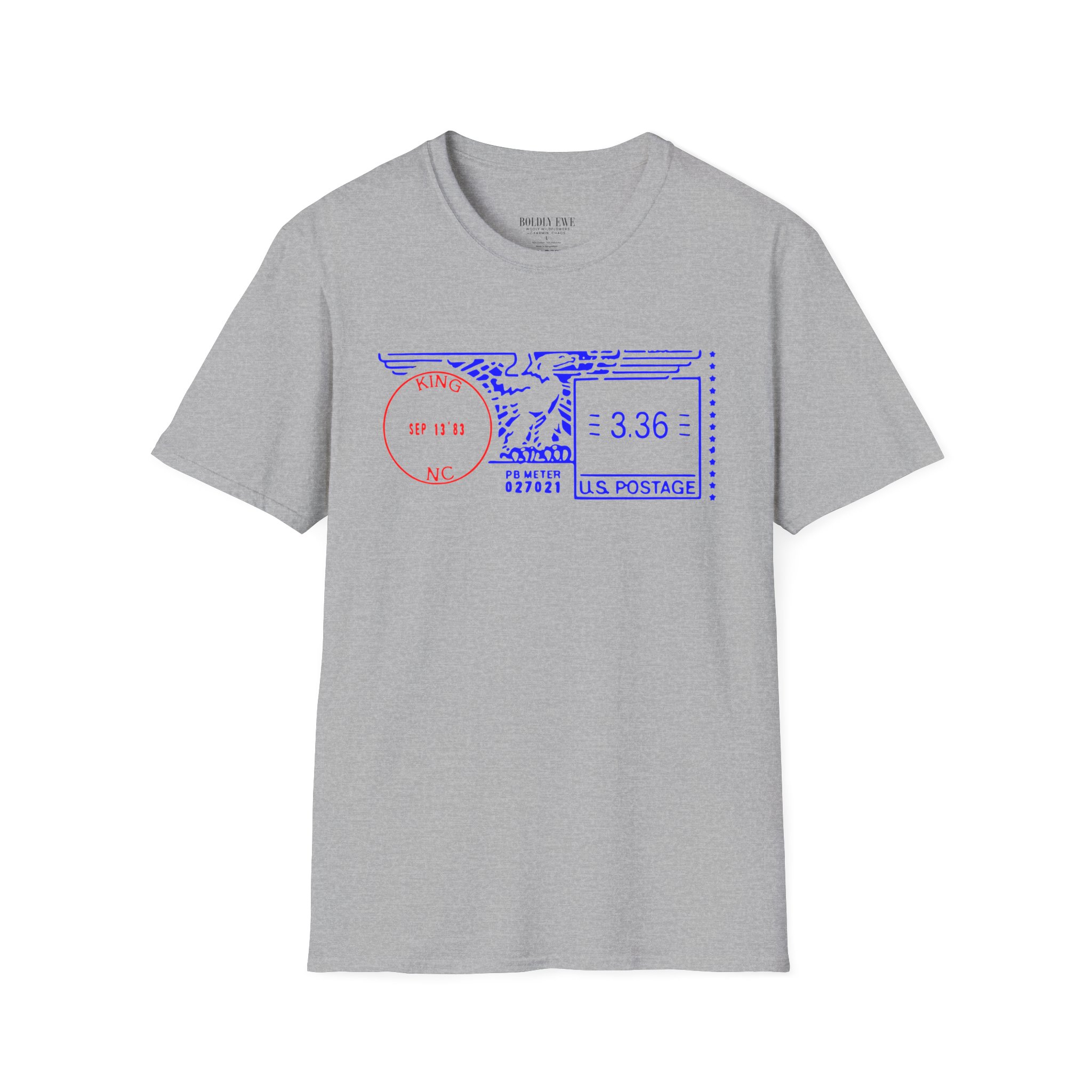 King NC Postage Code T-Shirt โ Vintage City Pride Tee - Image 7