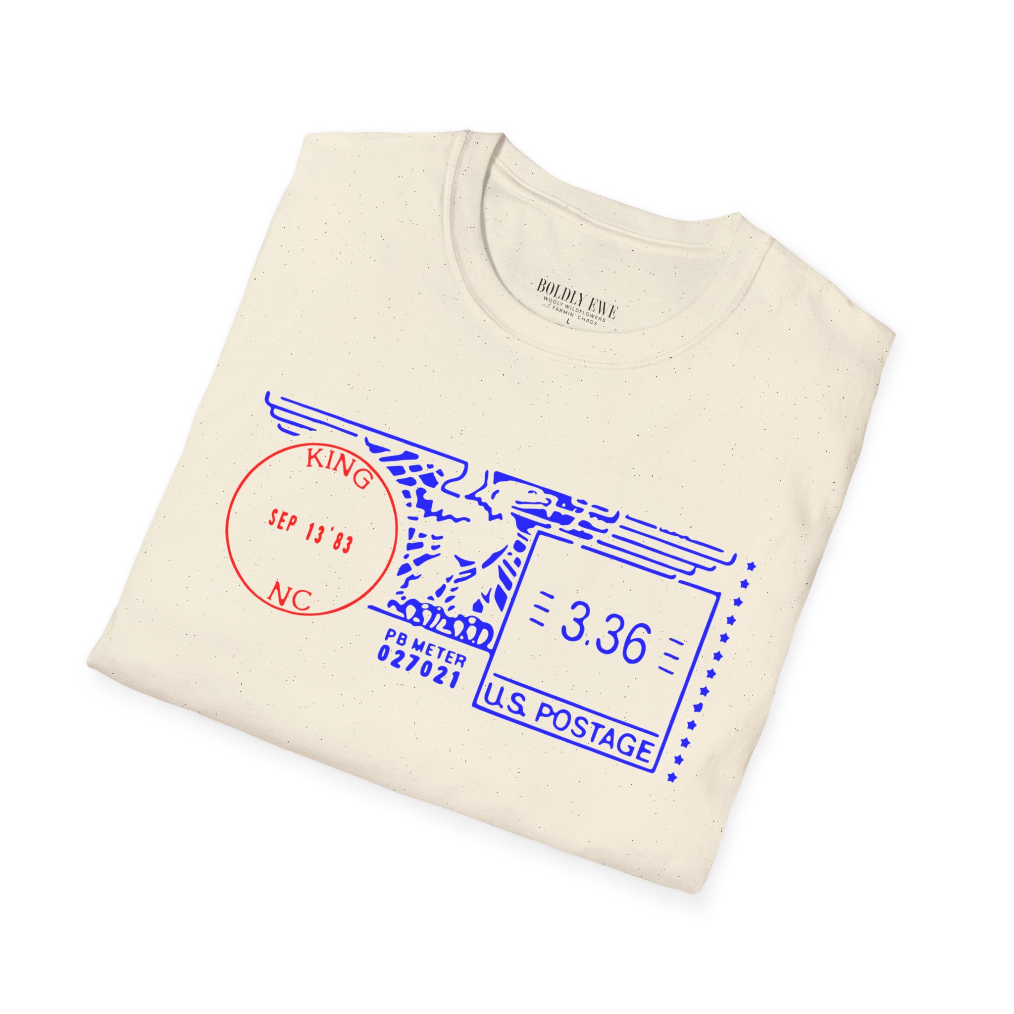 King NC Postage Code T-Shirt โ Vintage City Pride Tee - Image 4