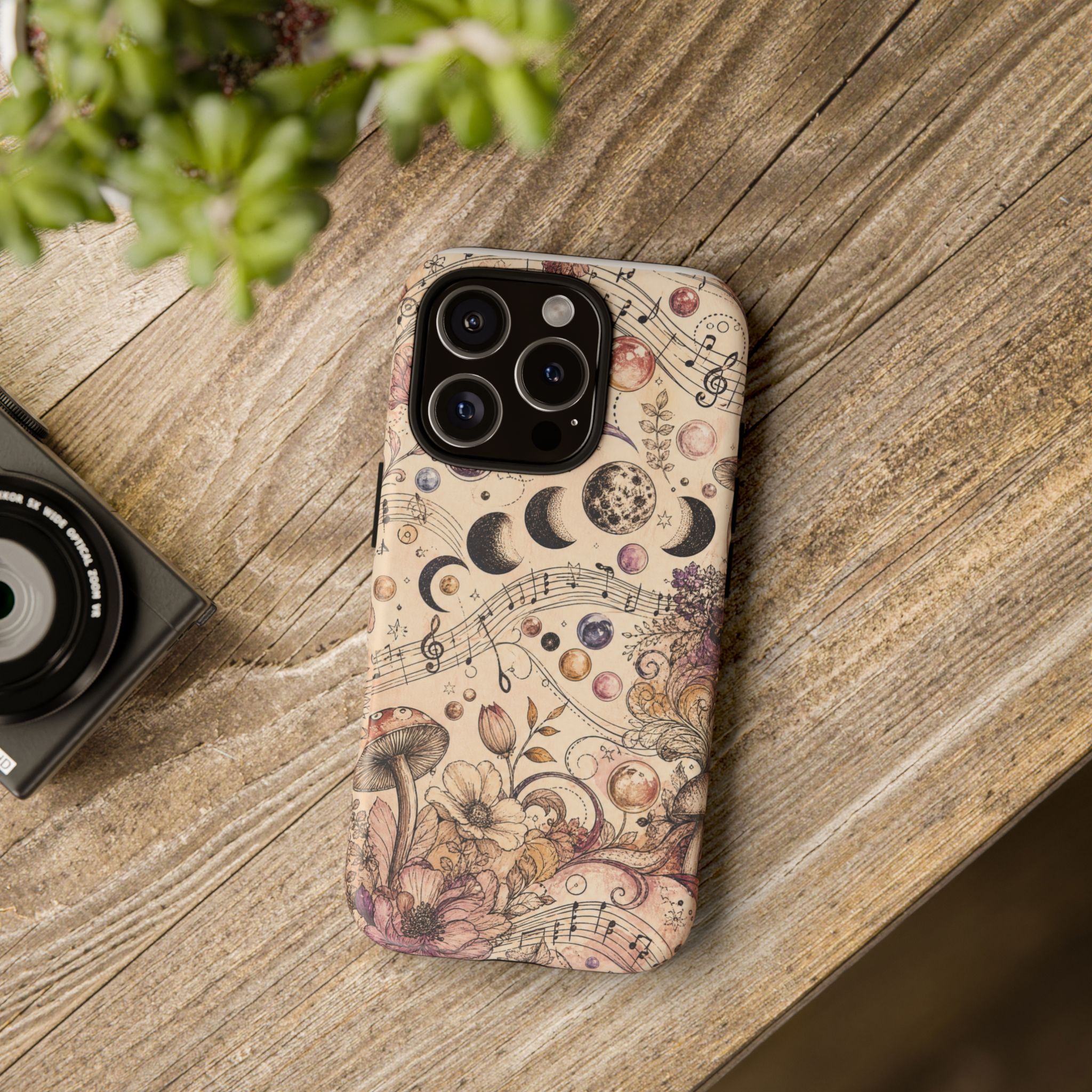 Moonlit Melody Boho Mushroom Phone Case - Image 48
