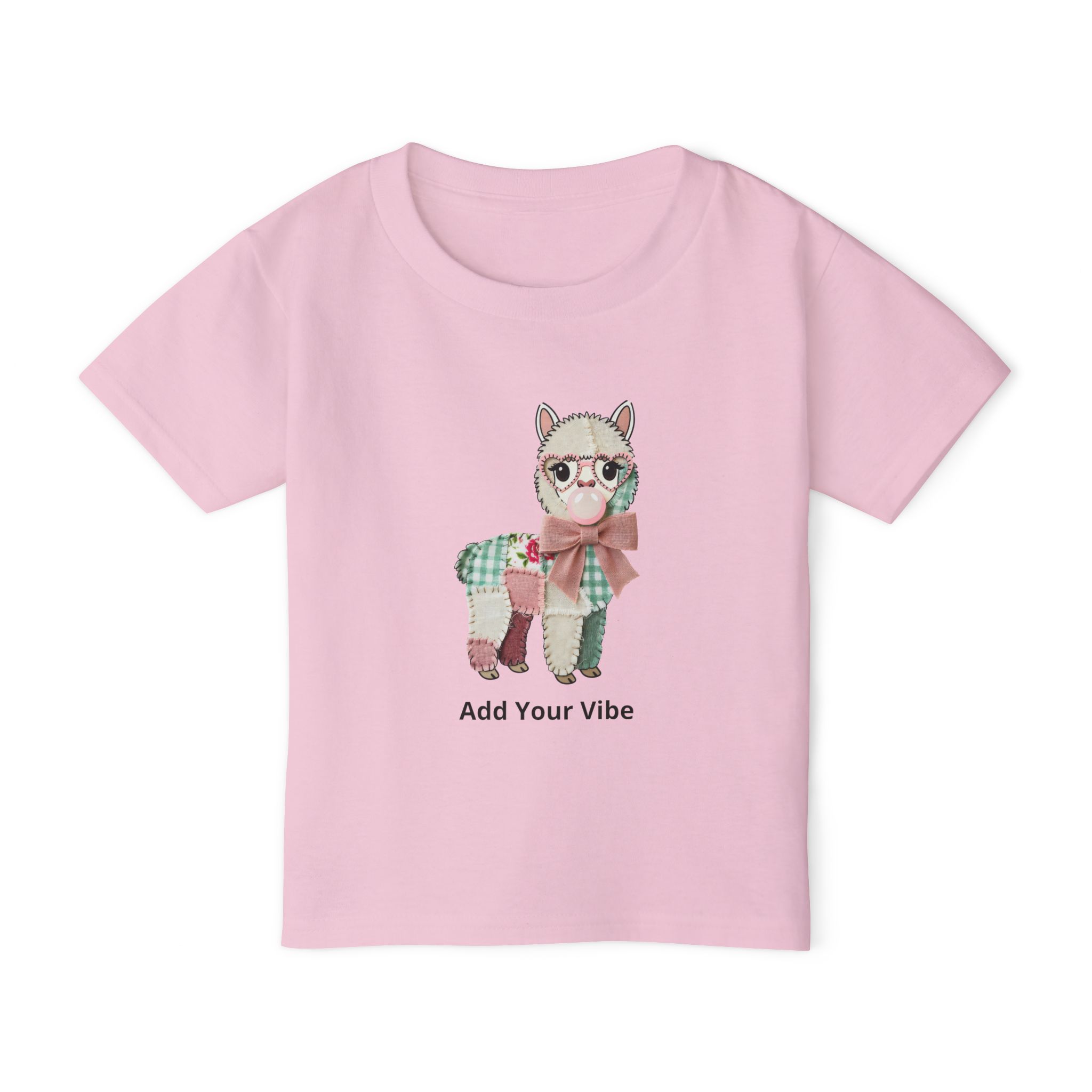Personalized Toddler Lamb T-Shirt – Custom Name Patchwork Farm Animal Tee - Image 7
