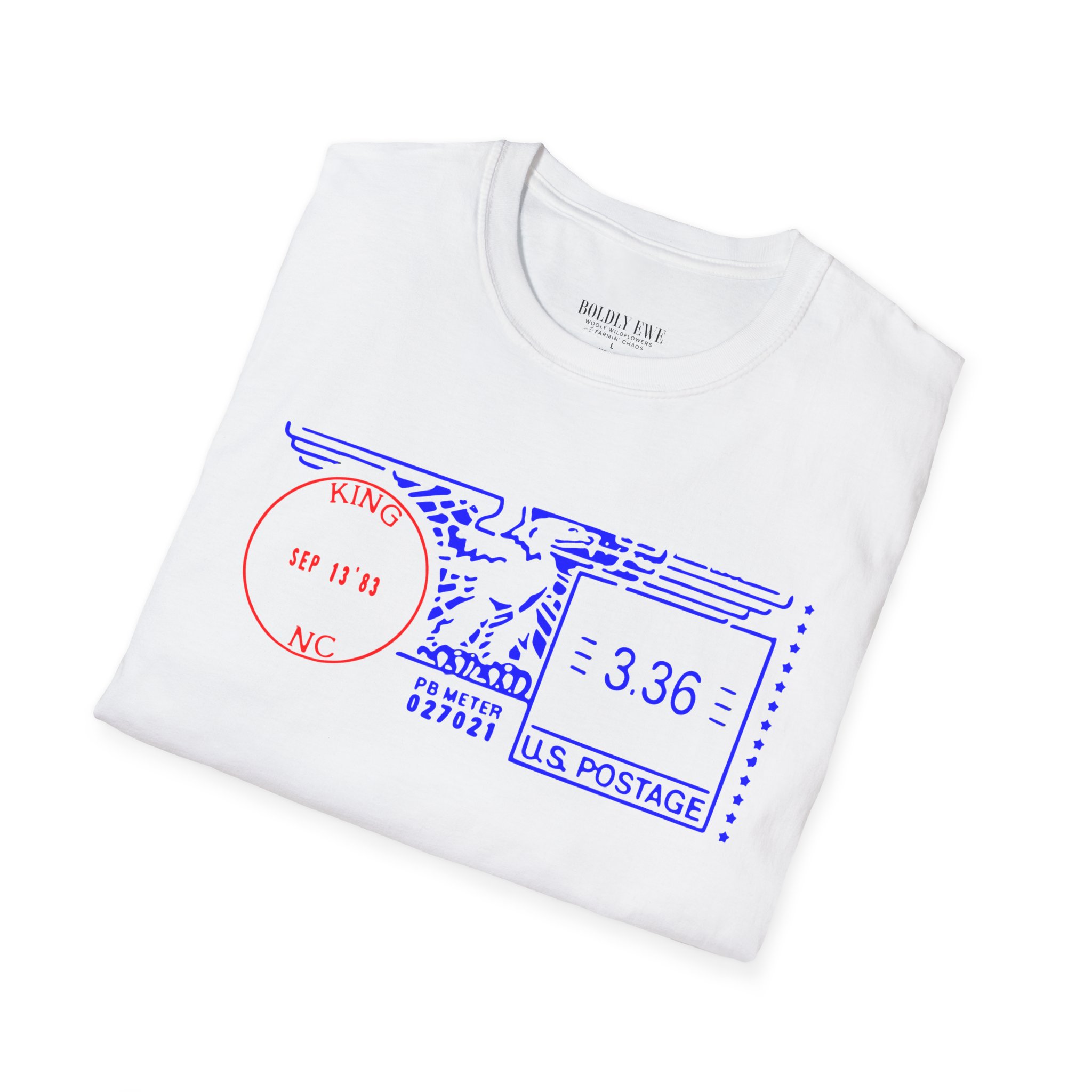 King NC Postage Code T-Shirt โ Vintage City Pride Tee - Image 6