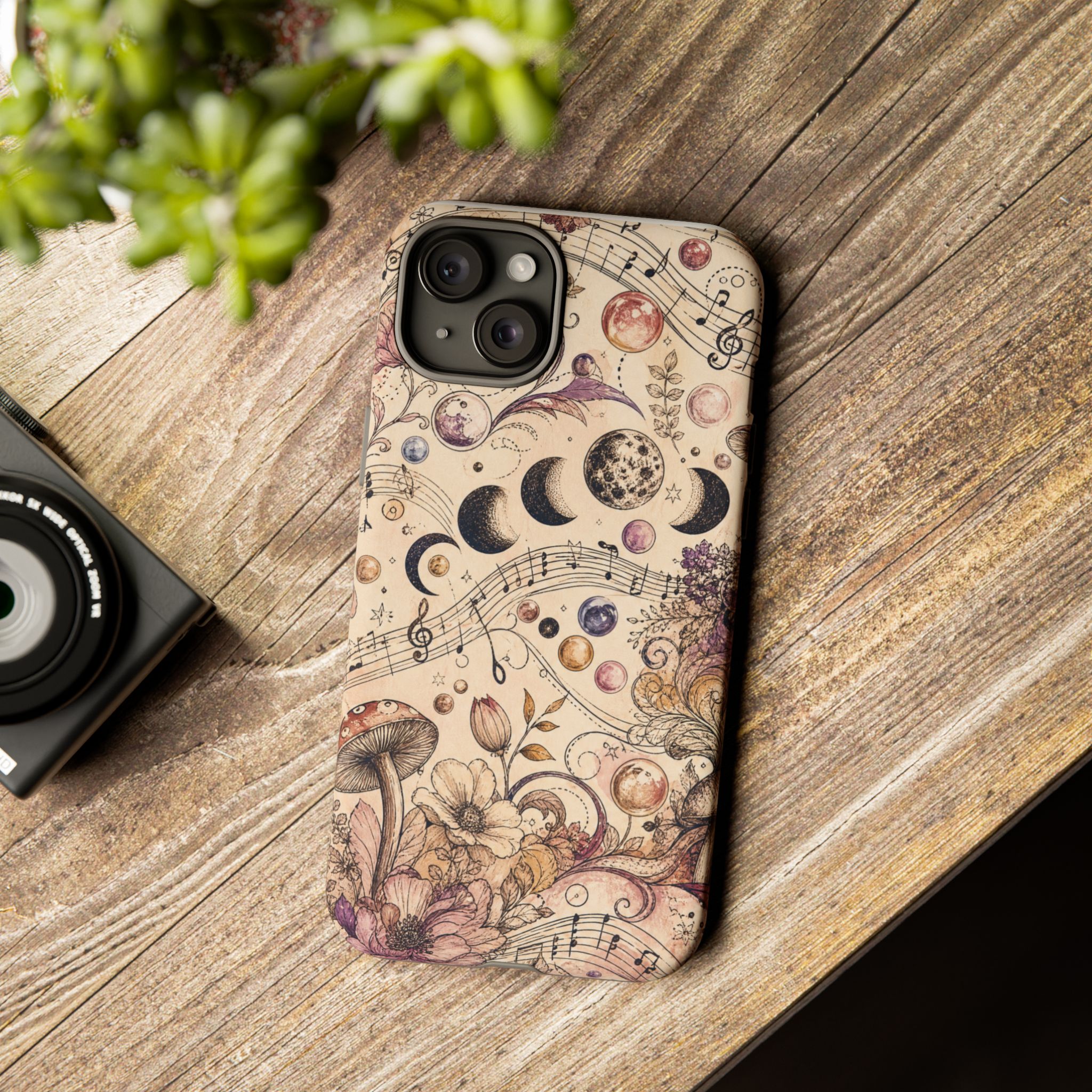 Moonlit Melody Boho Mushroom Phone Case - Image 12