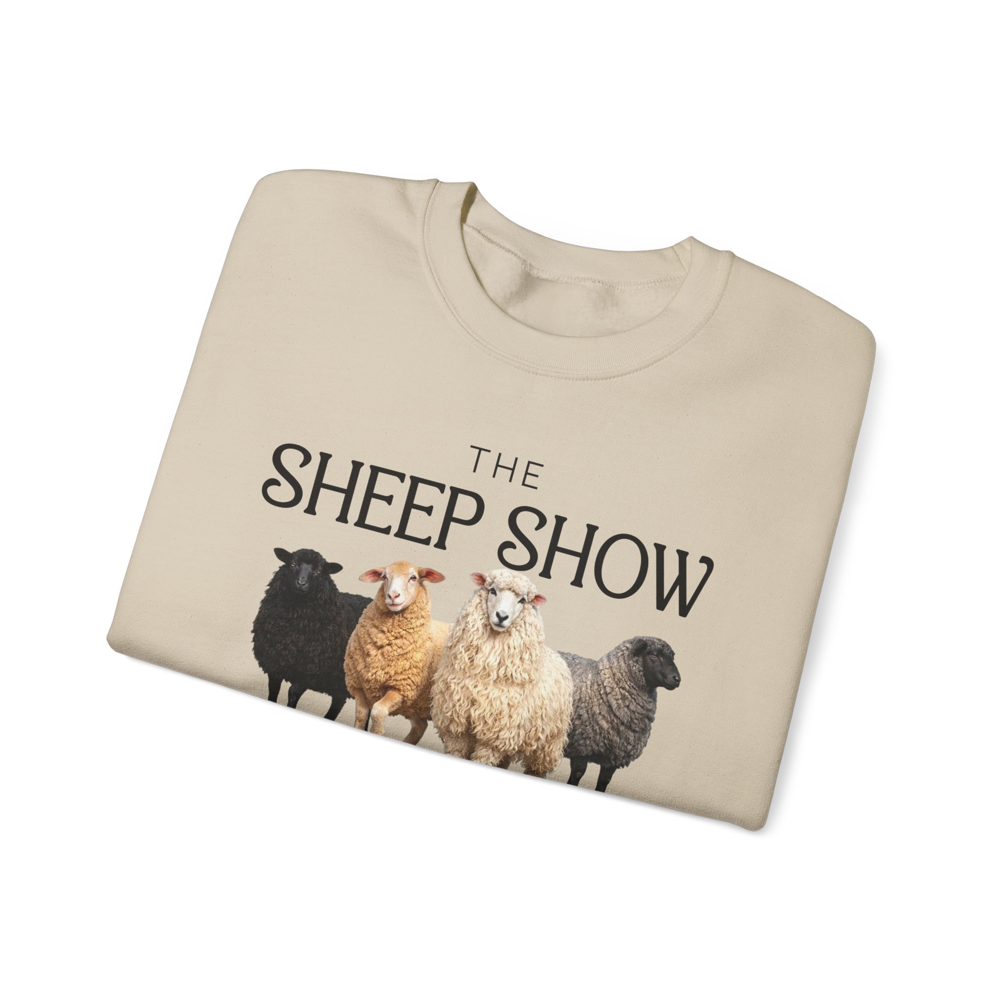 Sheep Show Sweatshirt | Farmin’ Chaos Blossom, Jangle, Aggie & Maple Crewneck - Image 7