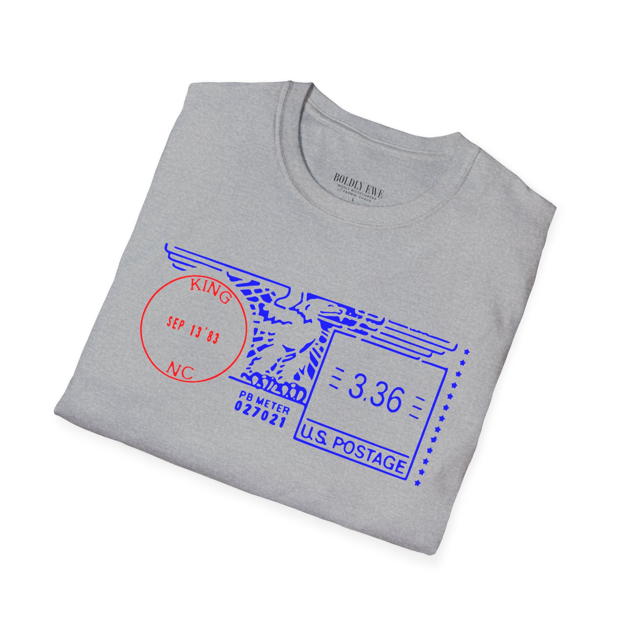 King NC Postage Code T-Shirt โ Vintage City Pride Tee - Image 8