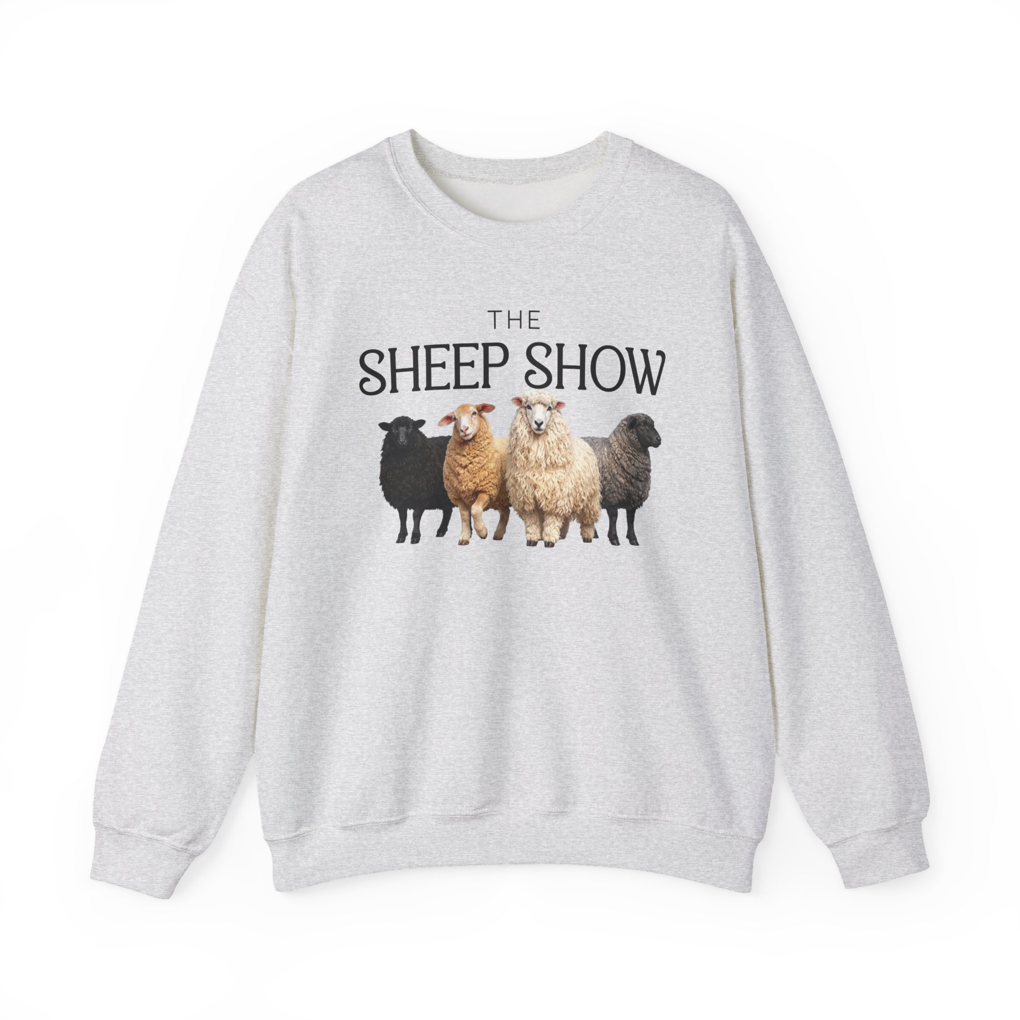 Sheep Show Sweatshirt | Farmin’ Chaos Blossom, Jangle, Aggie & Maple Crewneck - Image 3
