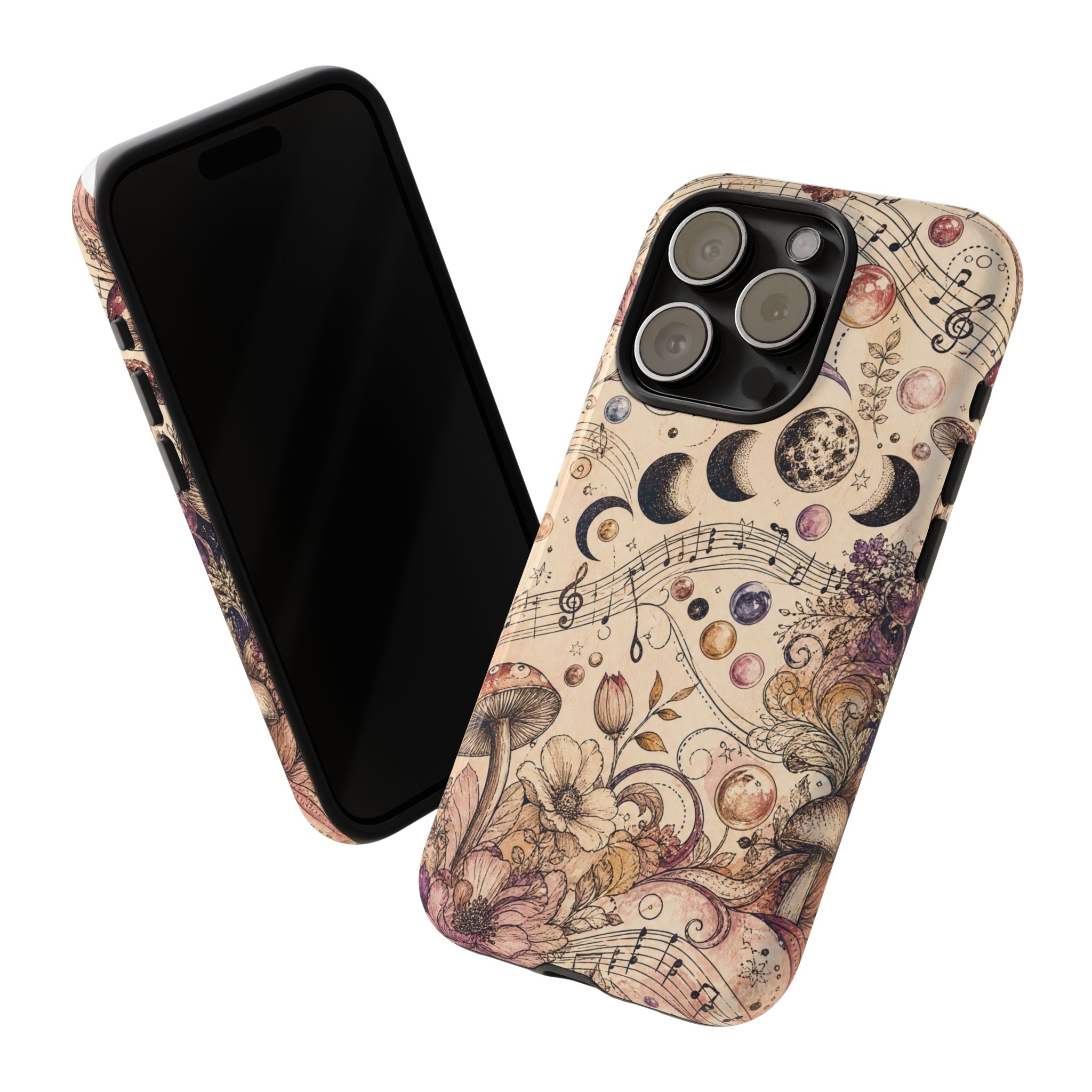Moonlit Melody Boho Mushroom Phone Case - Image 14