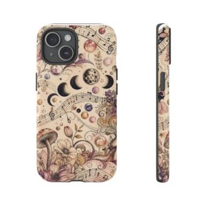 Moonlit Melody Boho Mushroom Phone Case