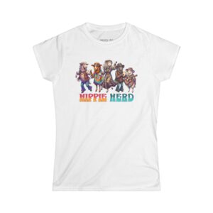 Hippie Herd Women's Tee – Vintage Boho Cowgirl Graphic Shirt