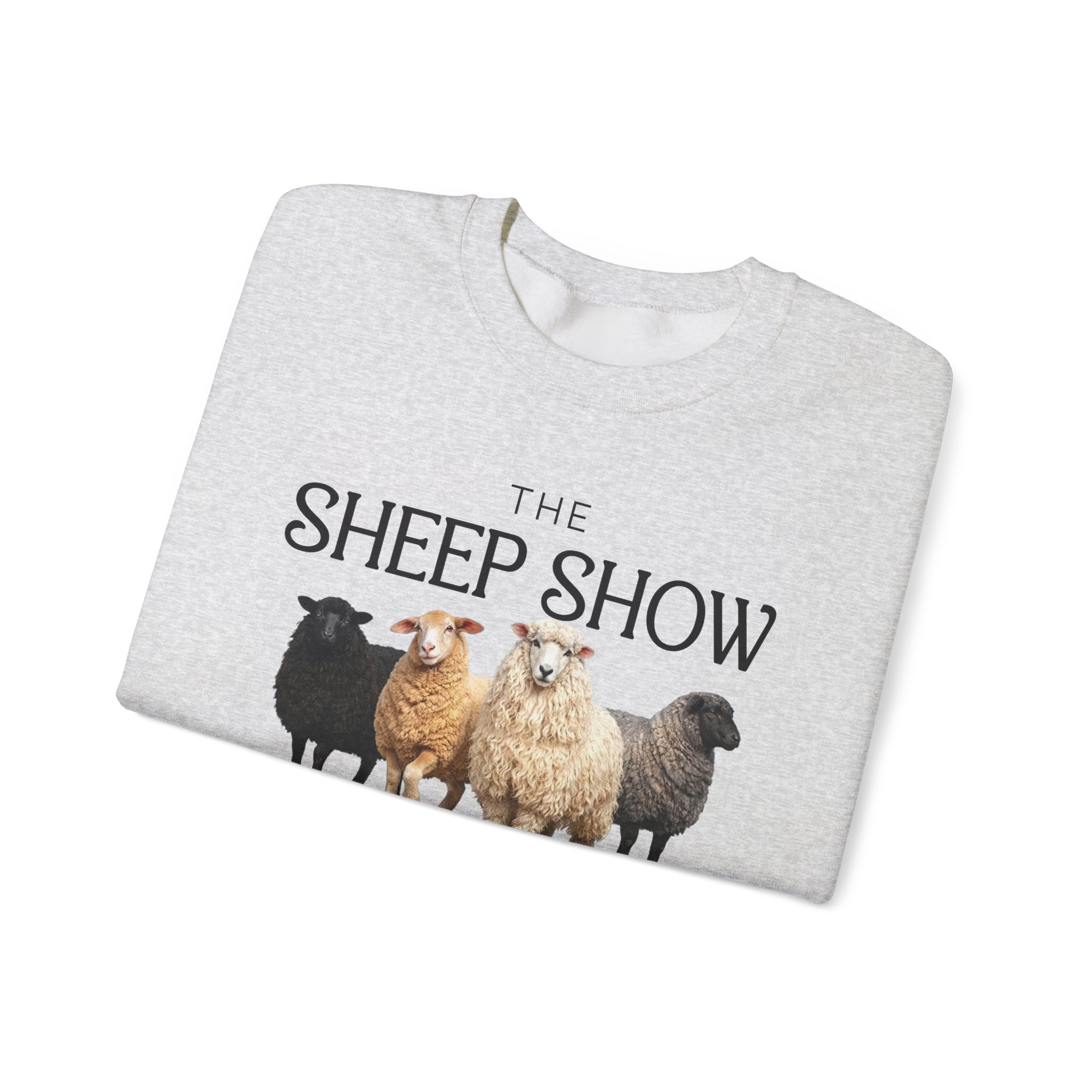 Sheep Show Sweatshirt | Farmin’ Chaos Blossom, Jangle, Aggie & Maple Crewneck - Image 4