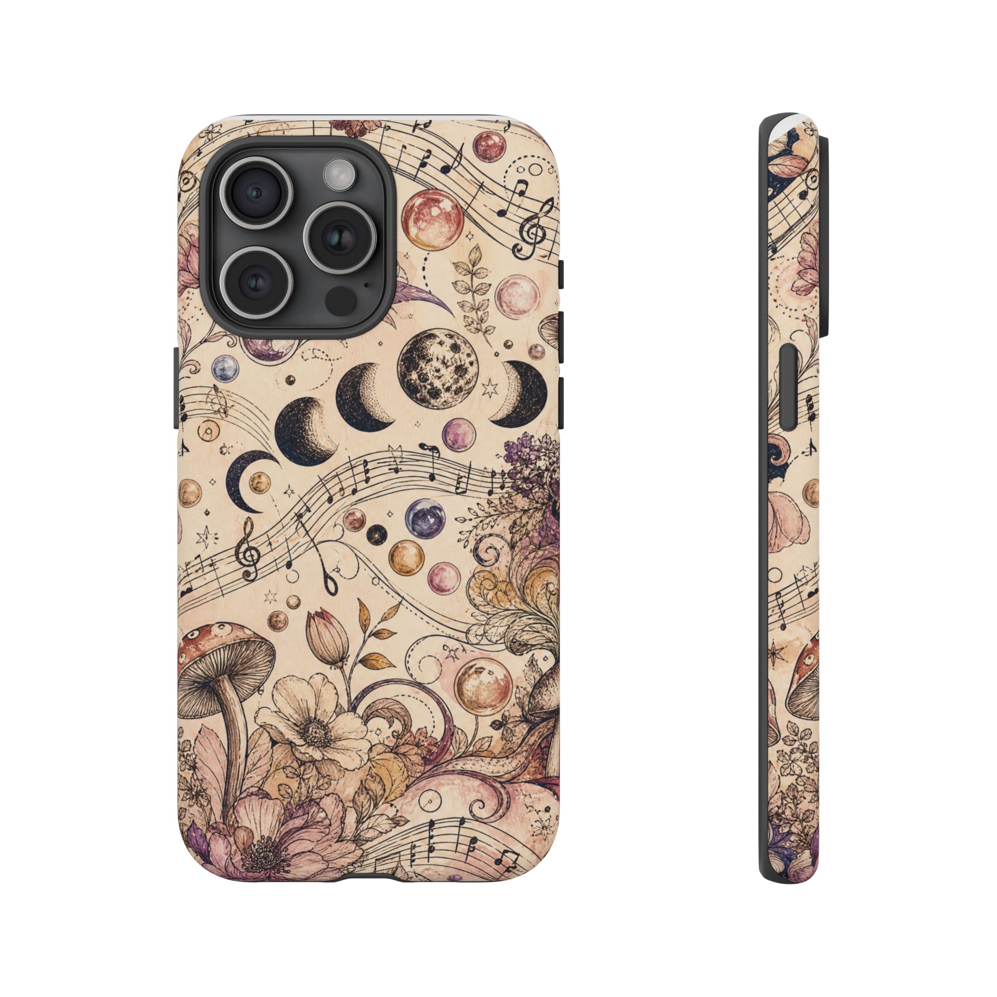 Moonlit Melody Boho Mushroom Phone Case - Image 22