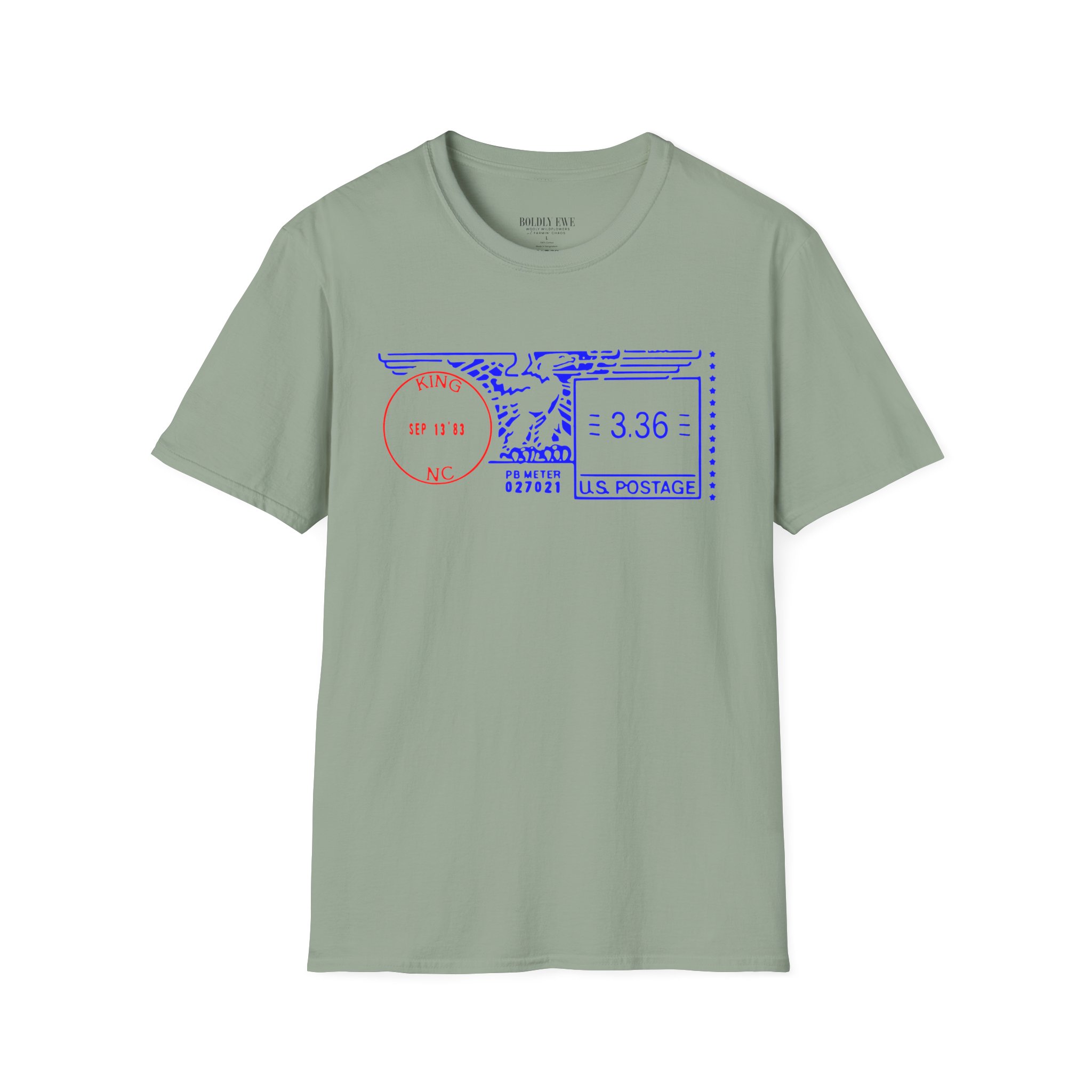 King NC Postage Code T-Shirt โ Vintage City Pride Tee - Image 9