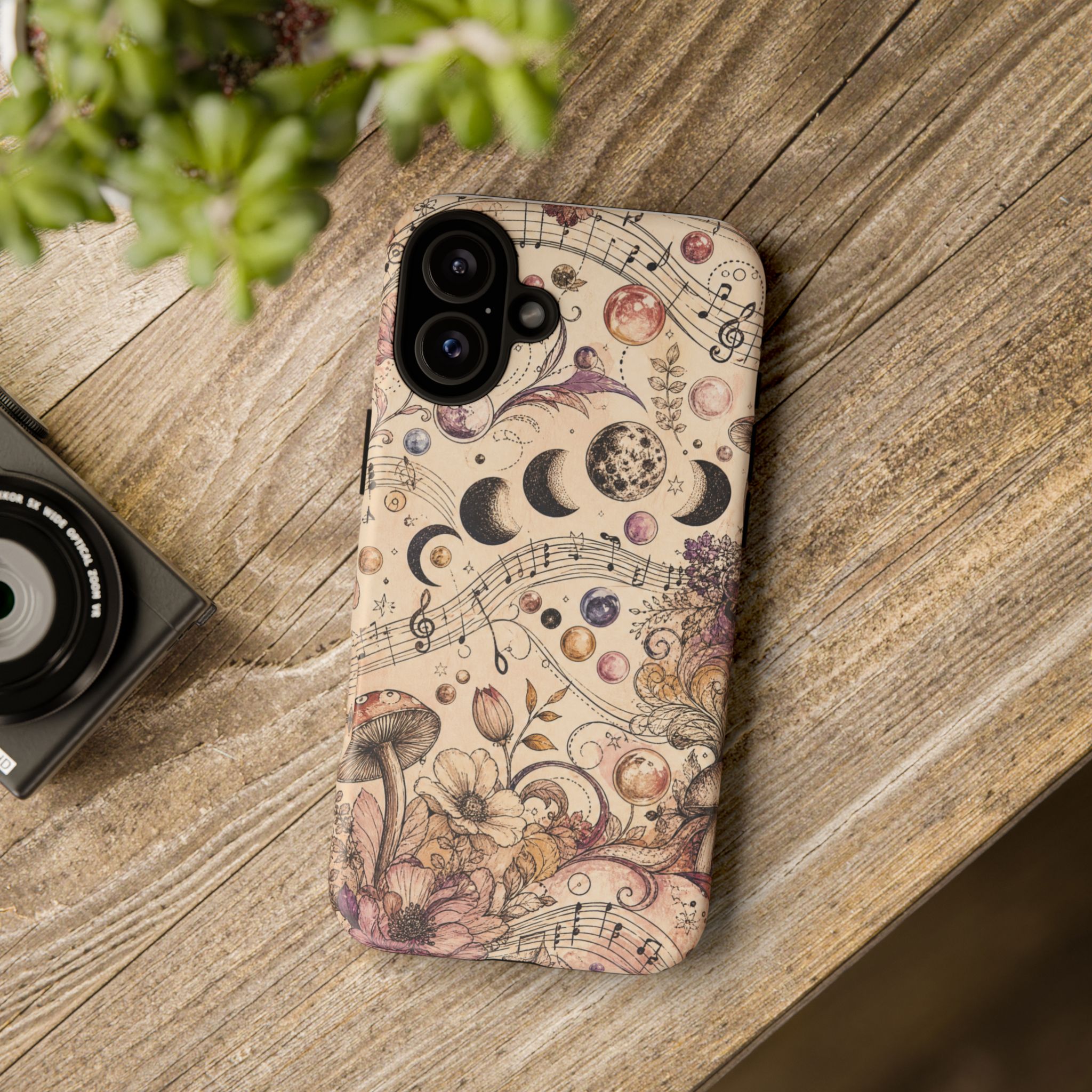 Moonlit Melody Boho Mushroom Phone Case - Image 40