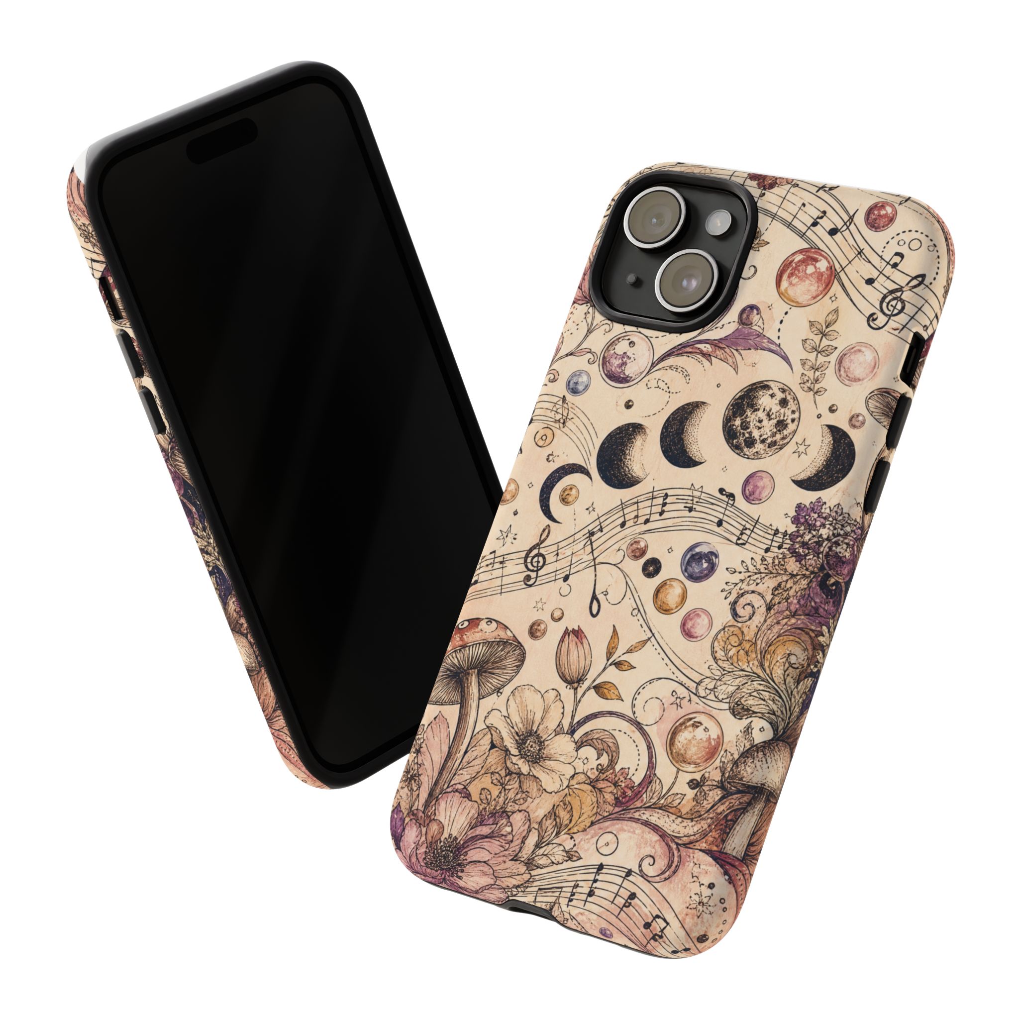 Moonlit Melody Boho Mushroom Phone Case - Image 11
