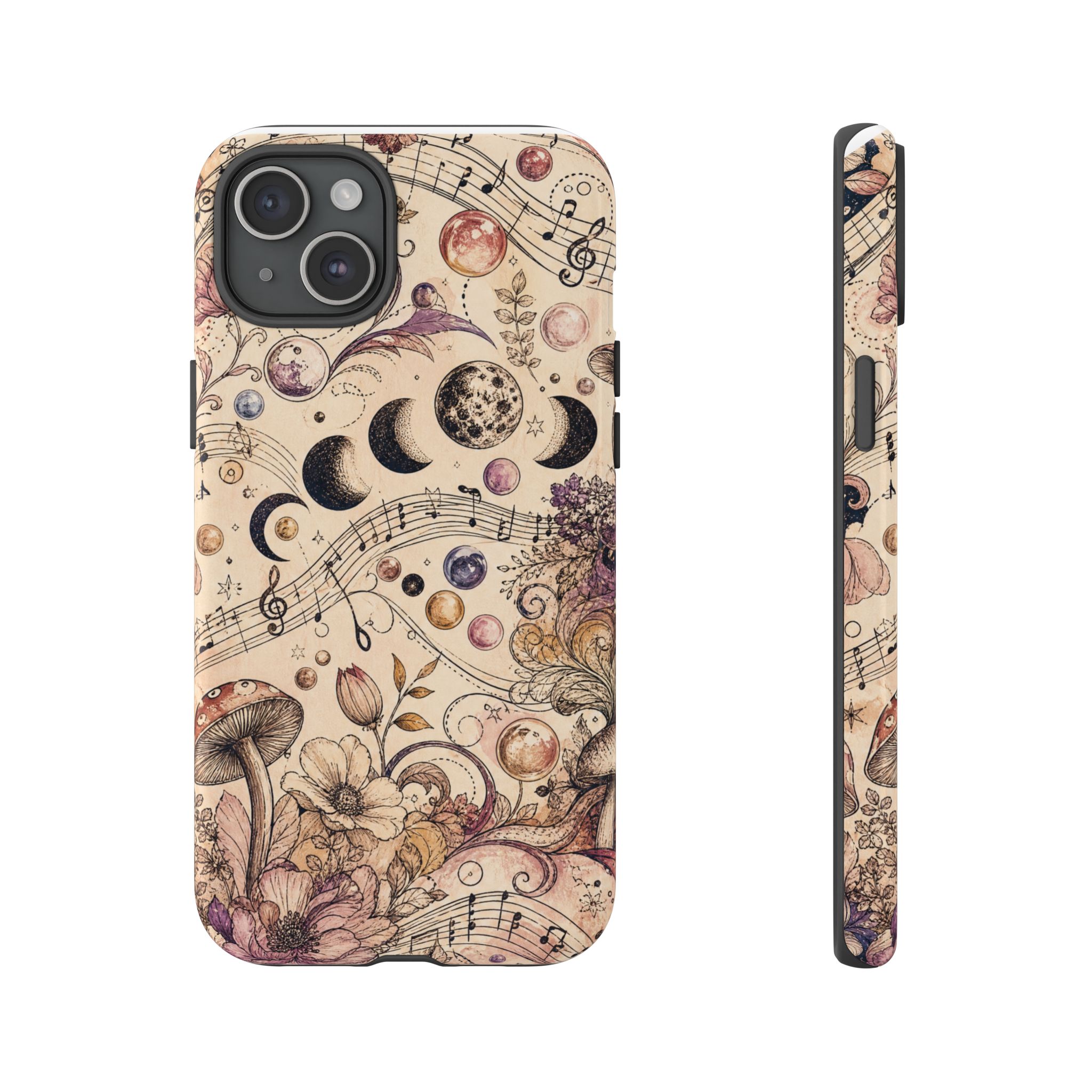 Moonlit Melody Boho Mushroom Phone Case - Image 7