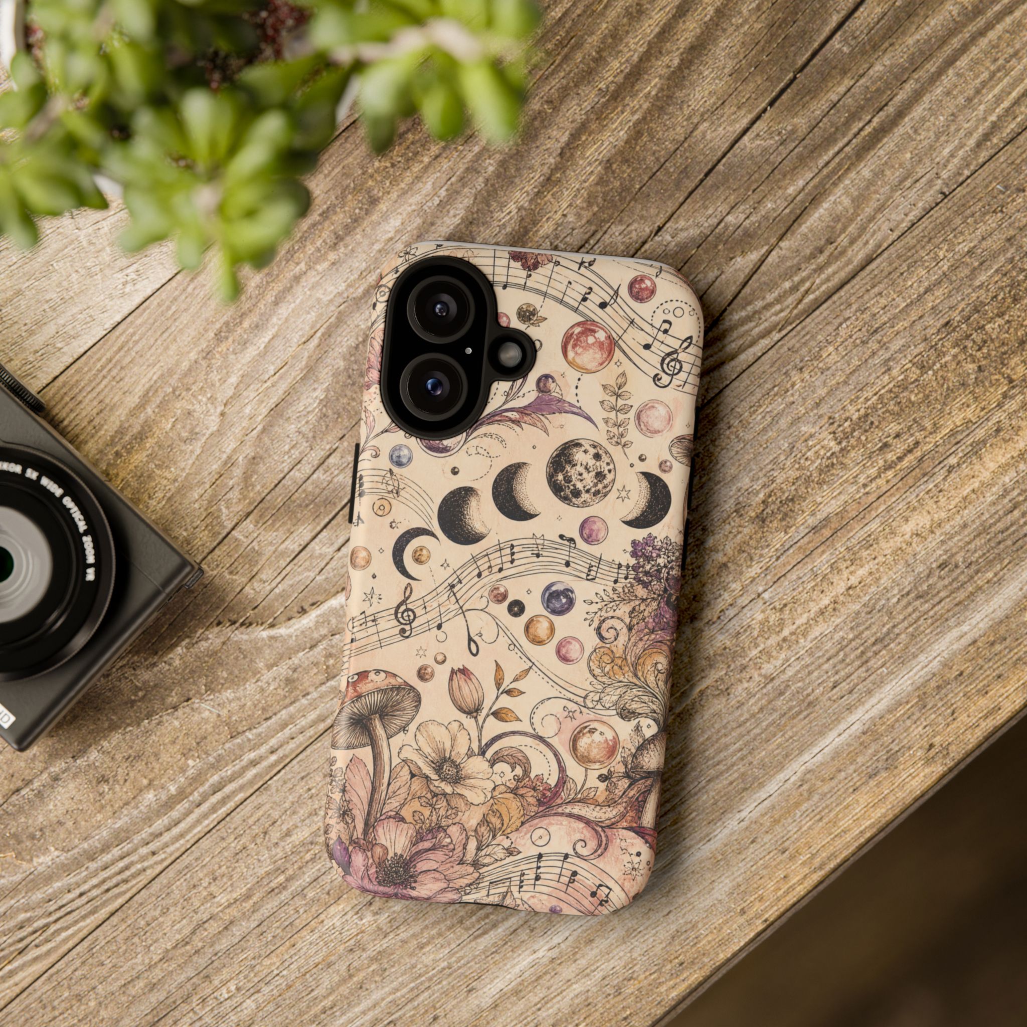Moonlit Melody Boho Mushroom Phone Case - Image 32