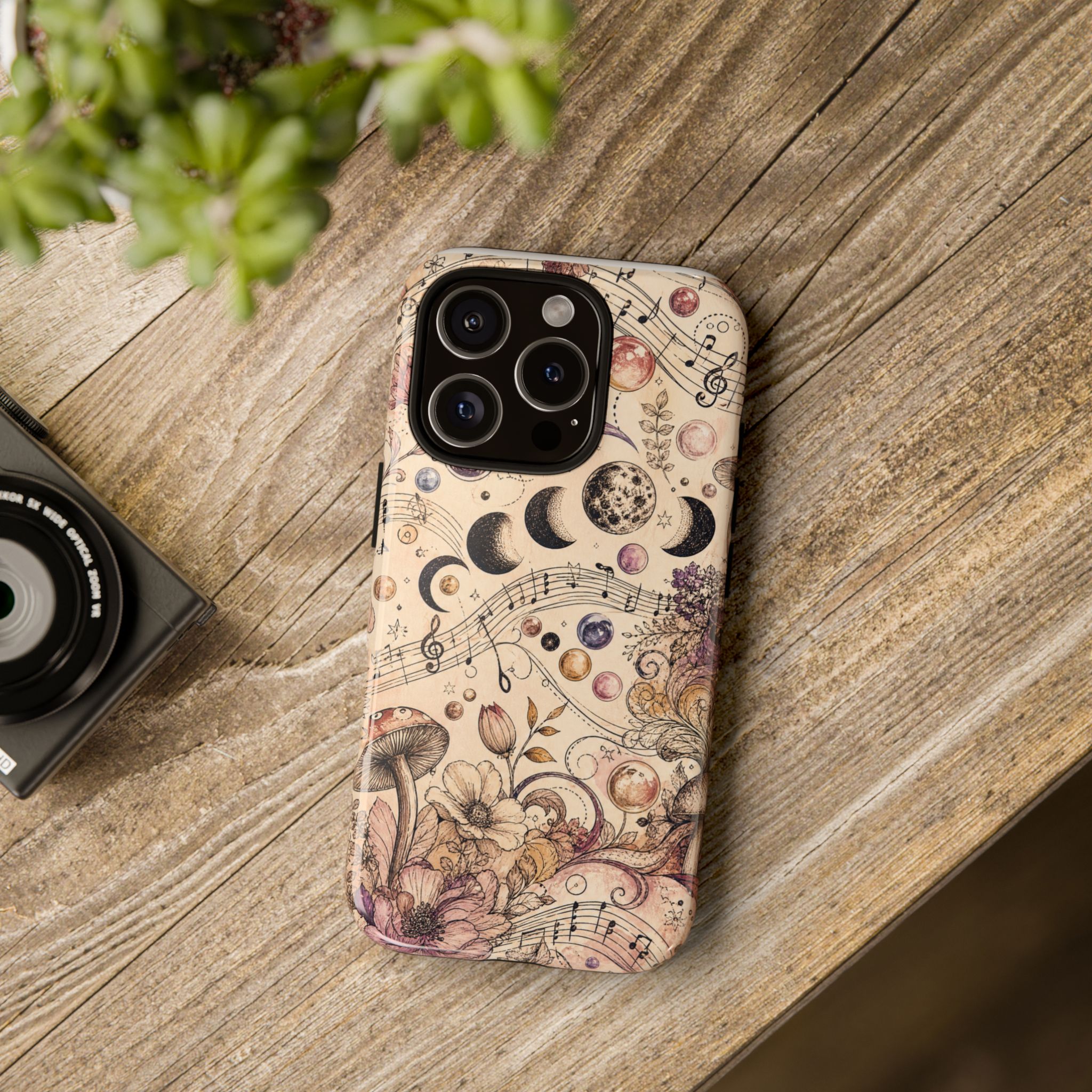 Moonlit Melody Boho Mushroom Phone Case - Image 44