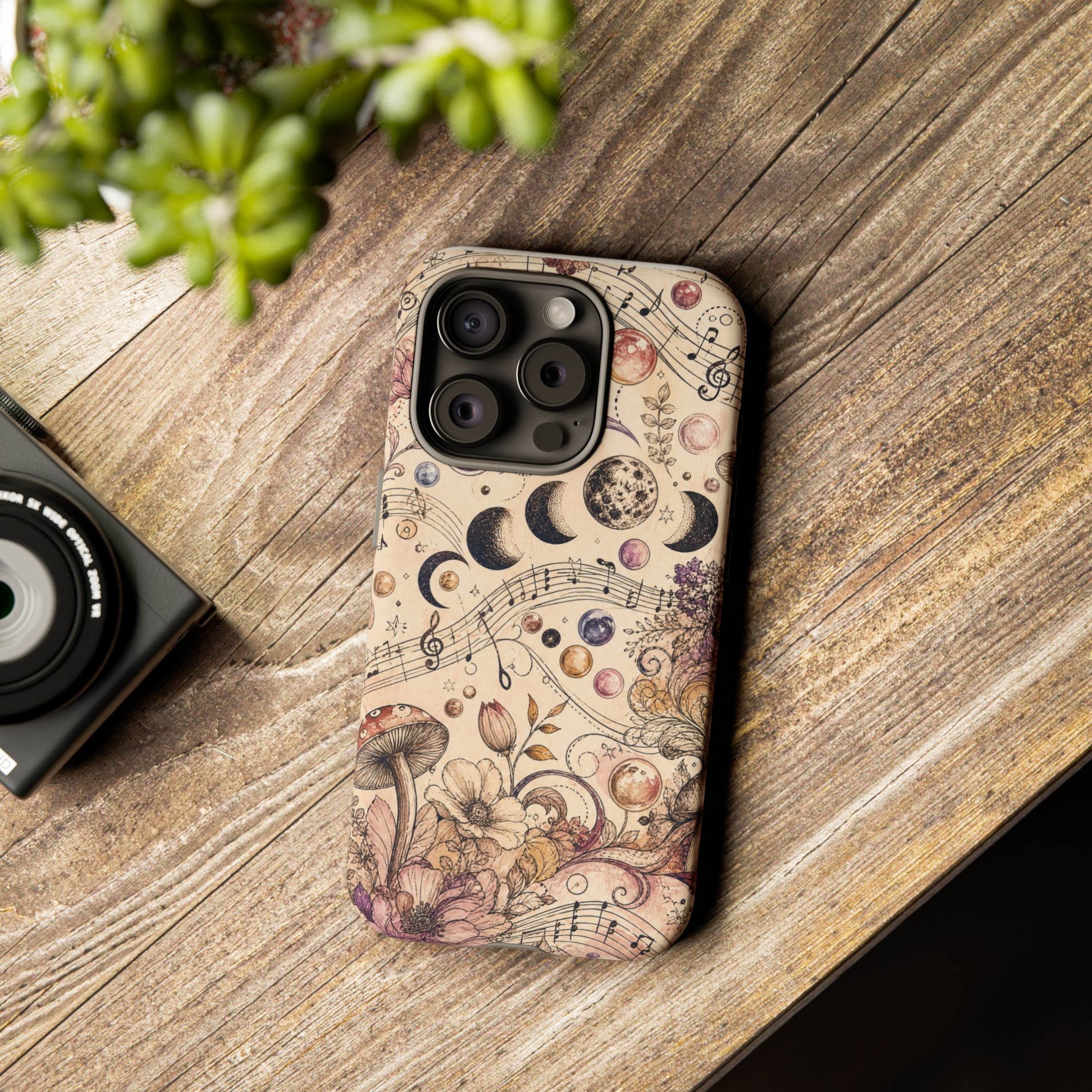 Moonlit Melody Boho Mushroom Phone Case - Image 18