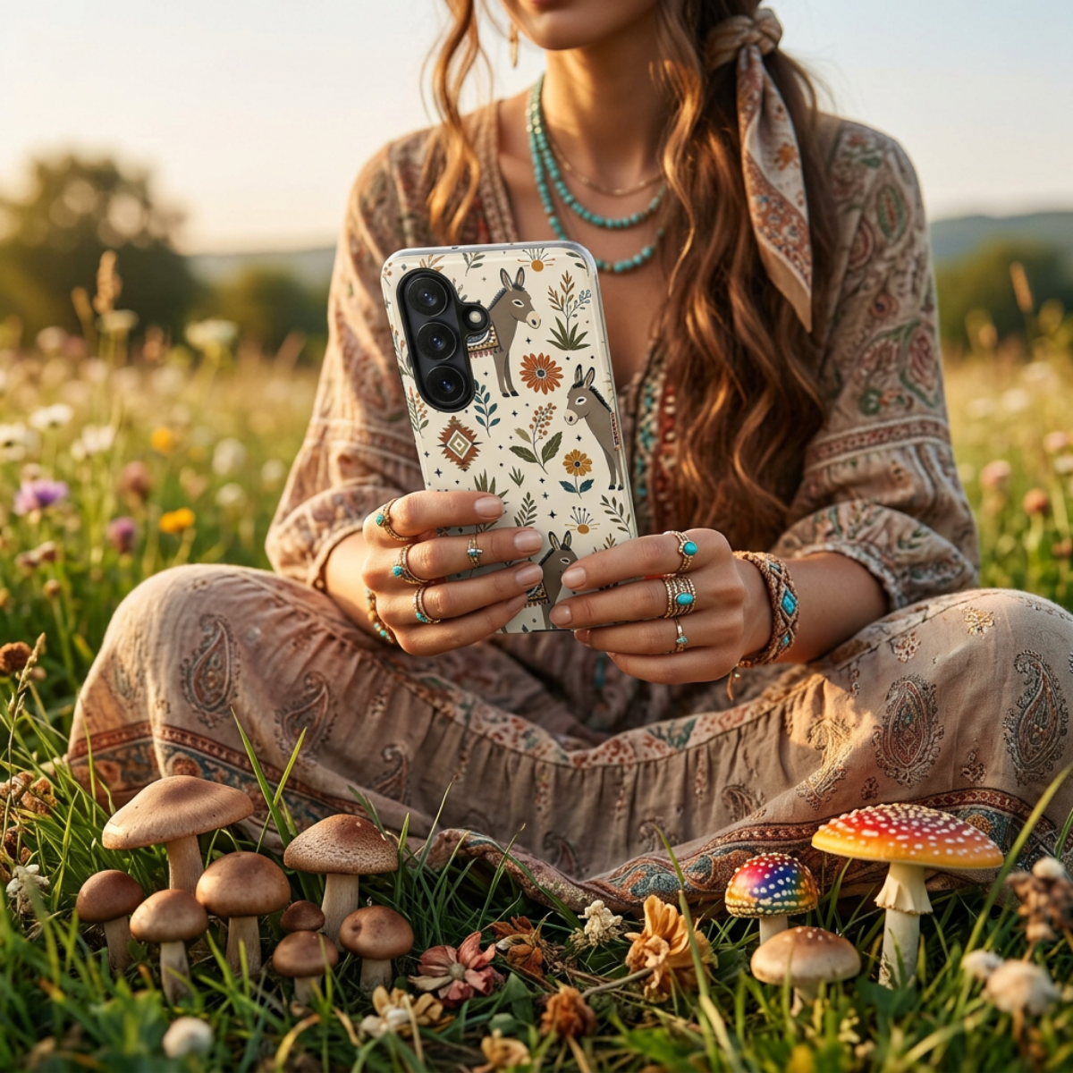 Boho Donkey Cell Phone Case - Image 2