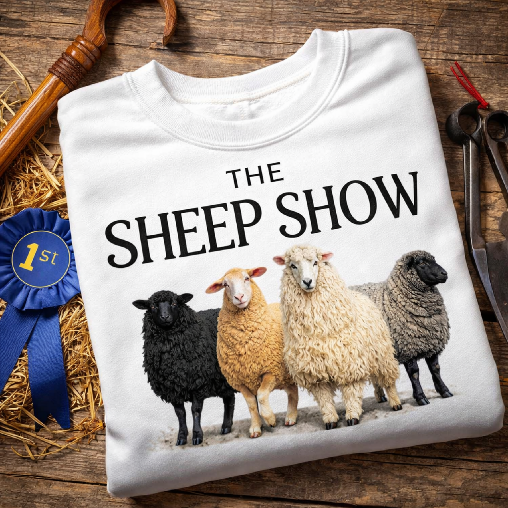 Sheep Show T-Shirt – Farm Graphic Tee Featuring Blossom, Jangle, Aggie & Maple