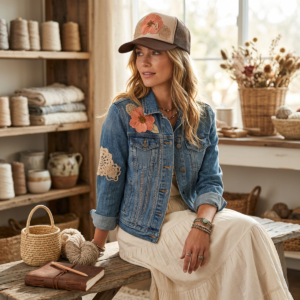 Boho Farm Trucker Hat