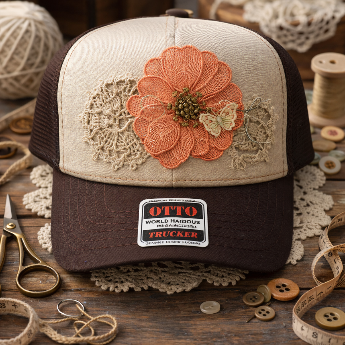 Boho Farm Trucker Hat - Image 2