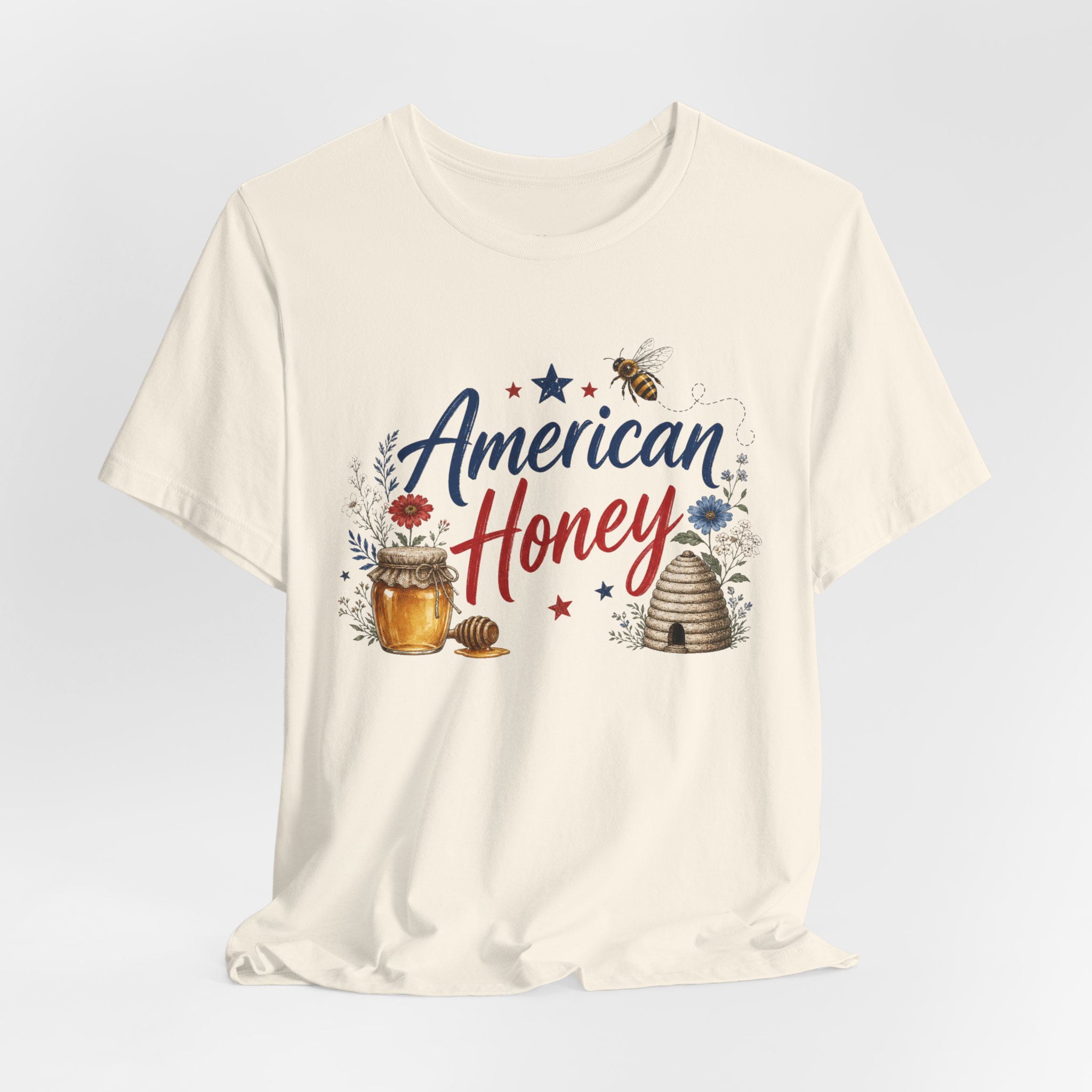 American Honey T-Shirt β Patriotic Lady Beekeeper Apparel - Image 10