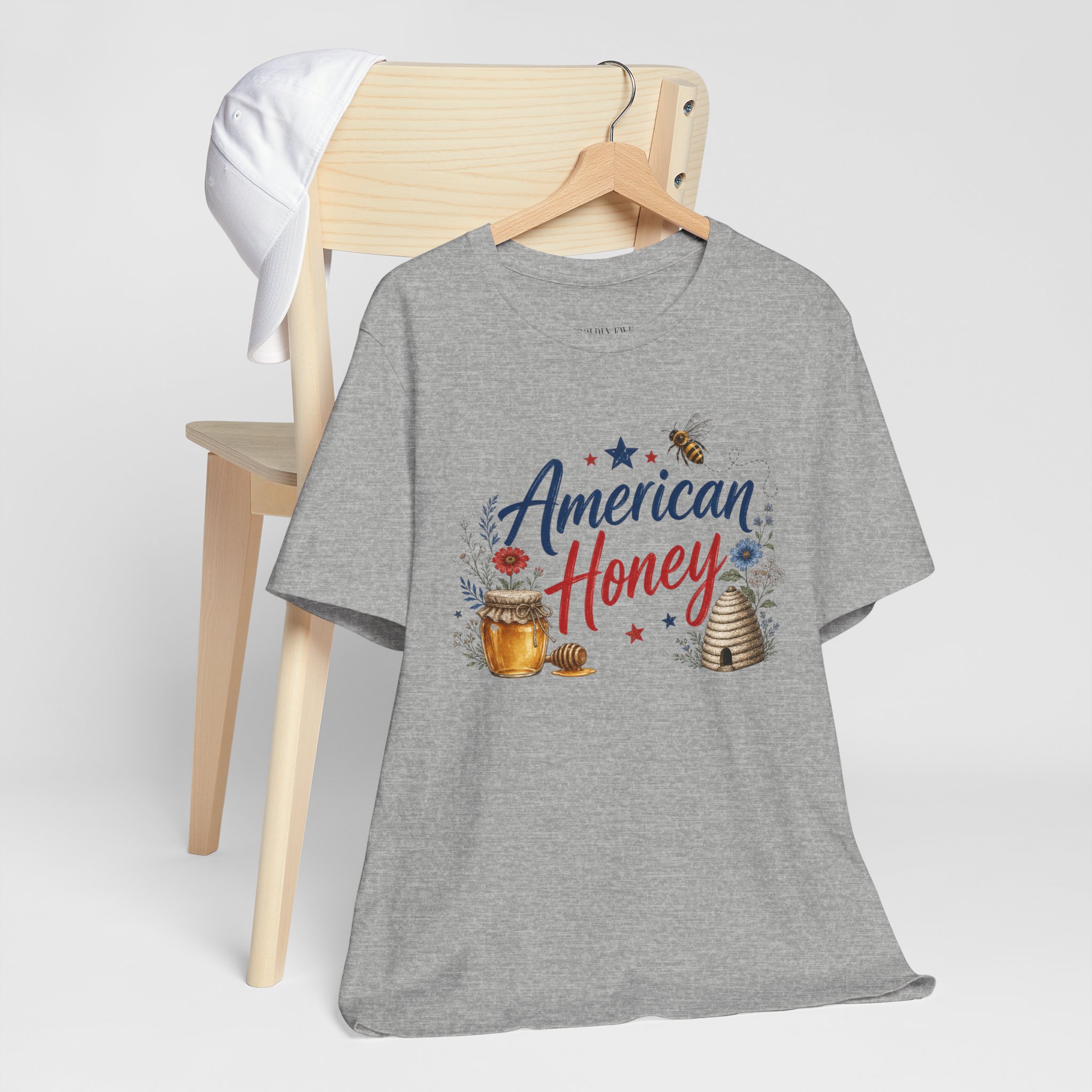 American Honey T-Shirt β Patriotic Lady Beekeeper Apparel - Image 14