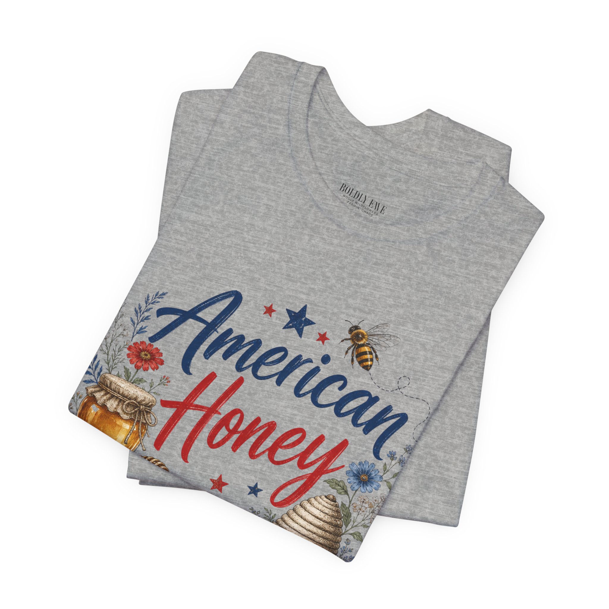 American Honey T-Shirt β Patriotic Lady Beekeeper Apparel - Image 12