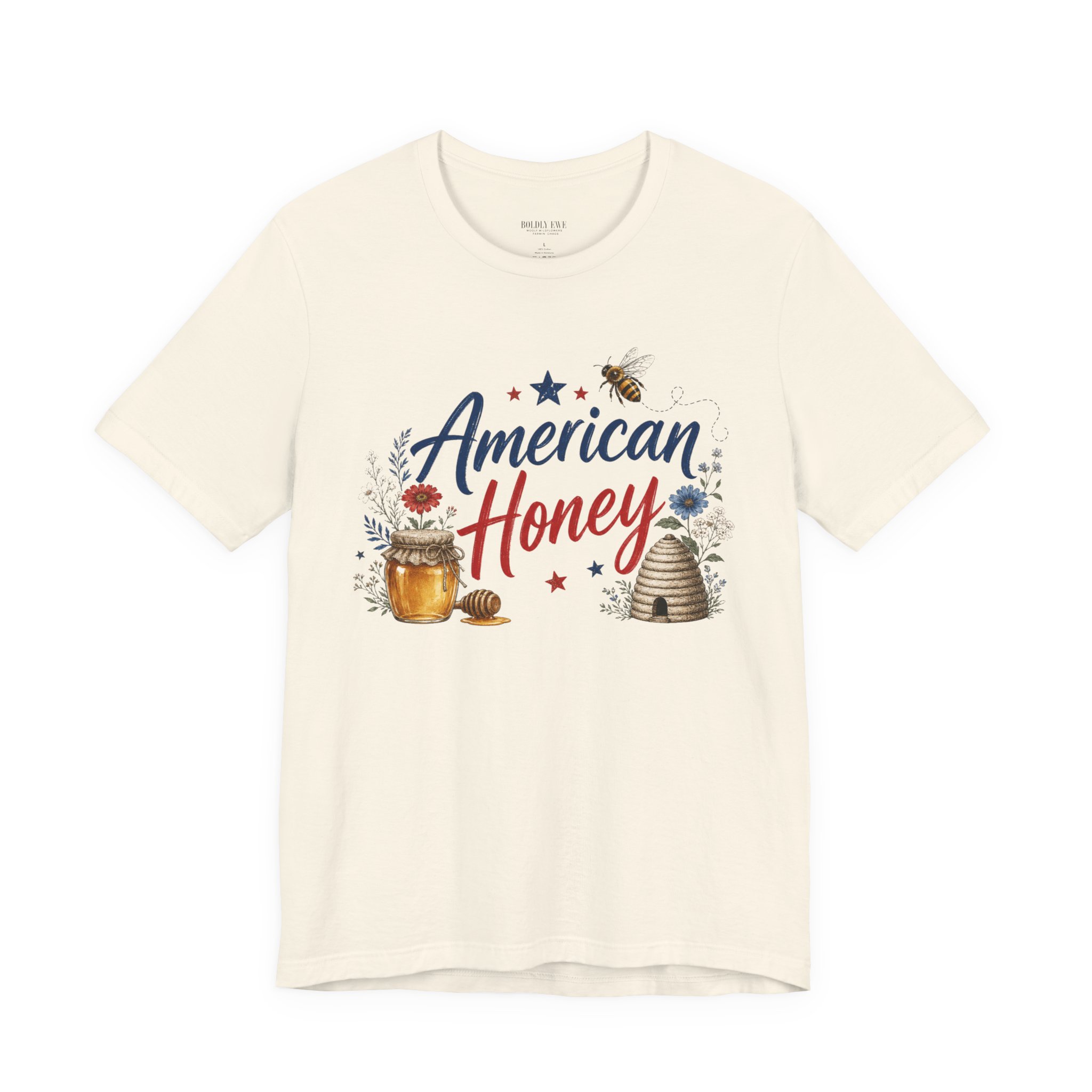 American Honey T-Shirt β Patriotic Lady Beekeeper Apparel - Image 8
