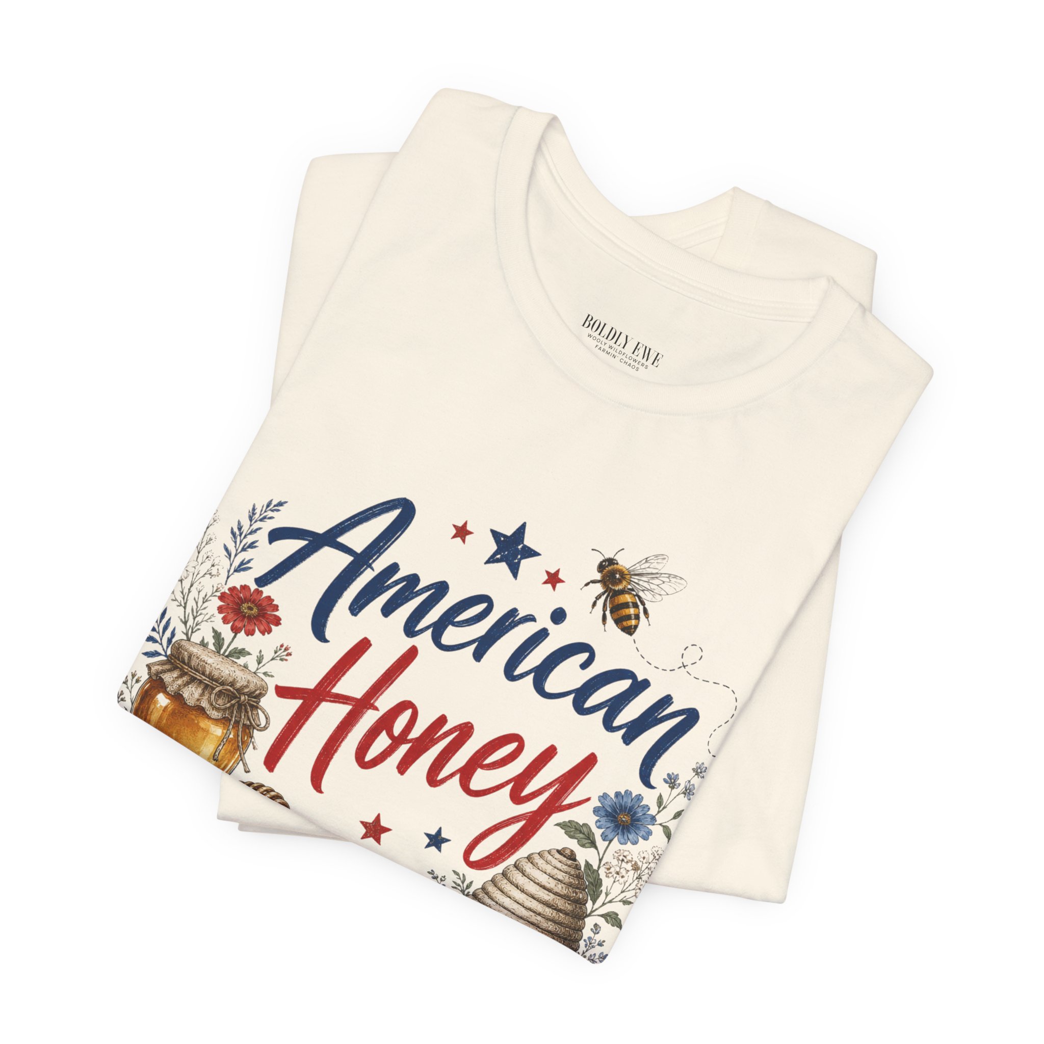 American Honey T-Shirt β Patriotic Lady Beekeeper Apparel - Image 9