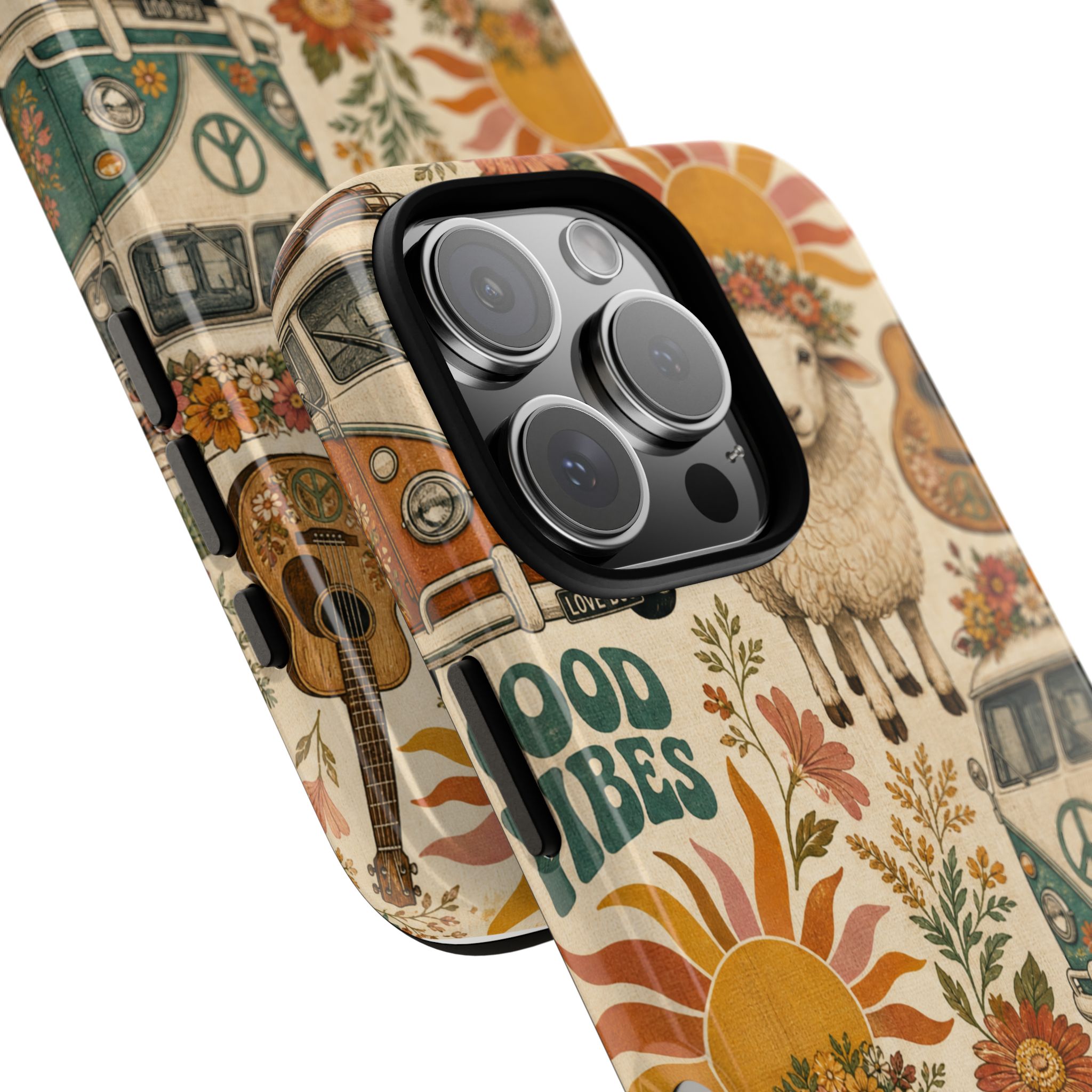 Bohemian Sheep VW Van Cell Phone Case | Boho Farm Phone Cover for iPhone, Samsung & More - Image 5