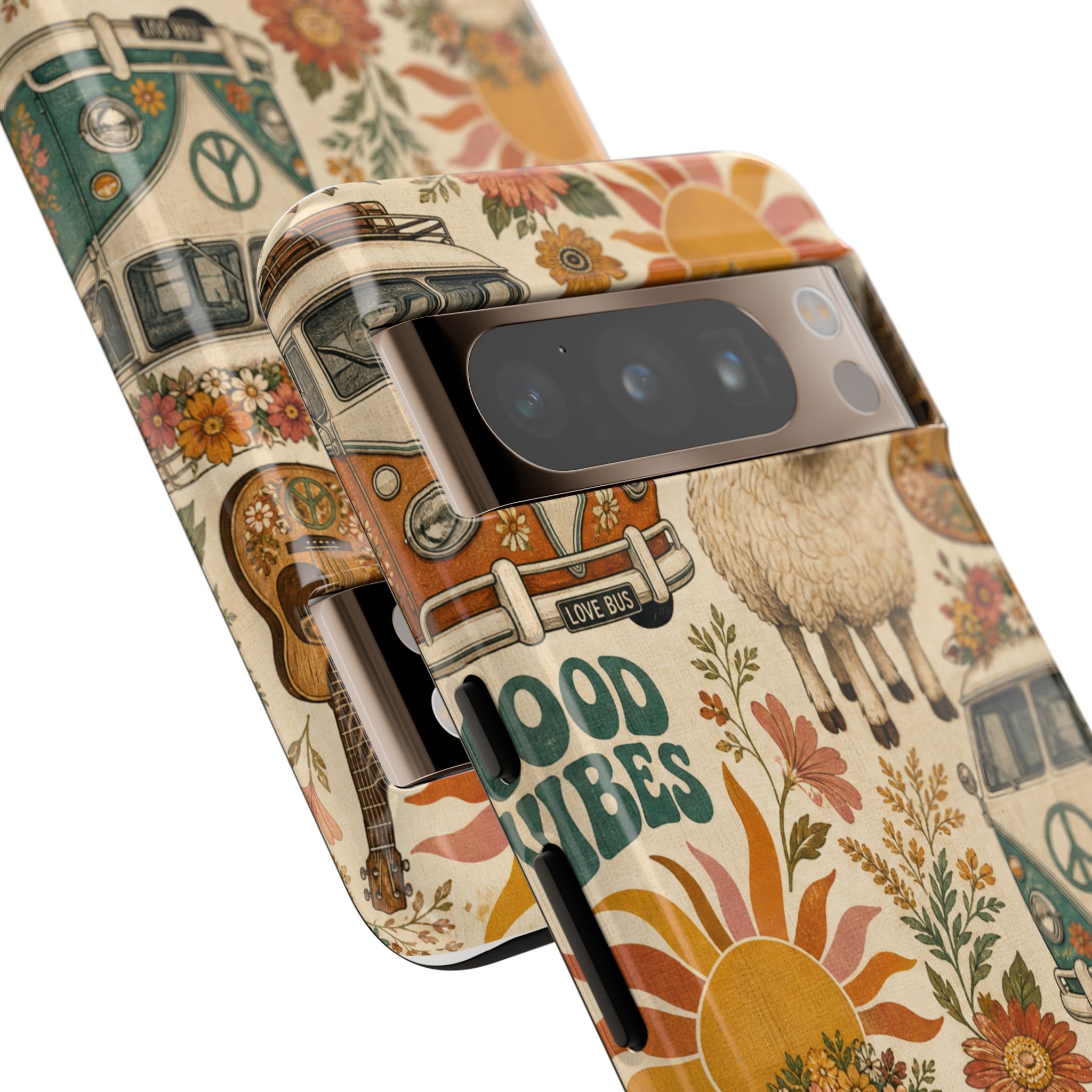 Bohemian Sheep VW Van Cell Phone Case | Boho Farm Phone Cover for iPhone, Samsung & More - Image 6