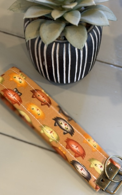 Farm Theme Wristlet Key Ring | Handmade Farmhouse Keychain Wristlet - Image 3