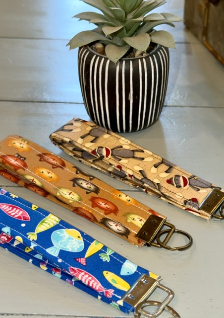 Farm Theme Wristlet Key Ring | Handmade Farmhouse Keychain Wristlet - Image 5