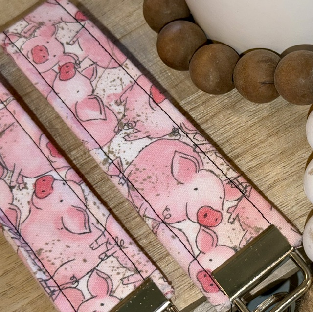 Farm Theme Wristlet Key Ring | Handmade Farmhouse Keychain Wristlet - Image 8